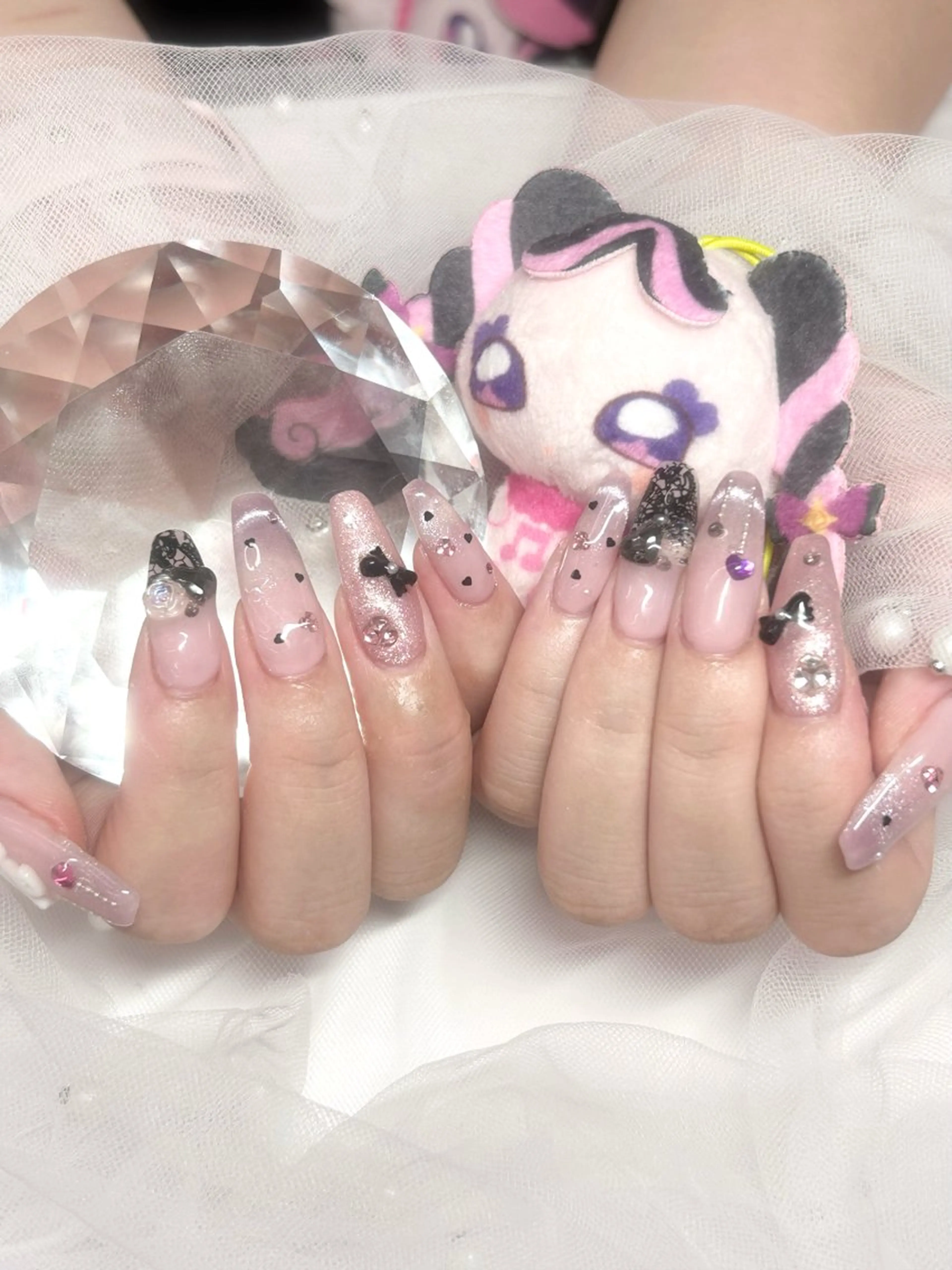ネイル リボン ハンドネイル 🎀WOLTOKYO 池袋🎀hinataのネイルデザイン