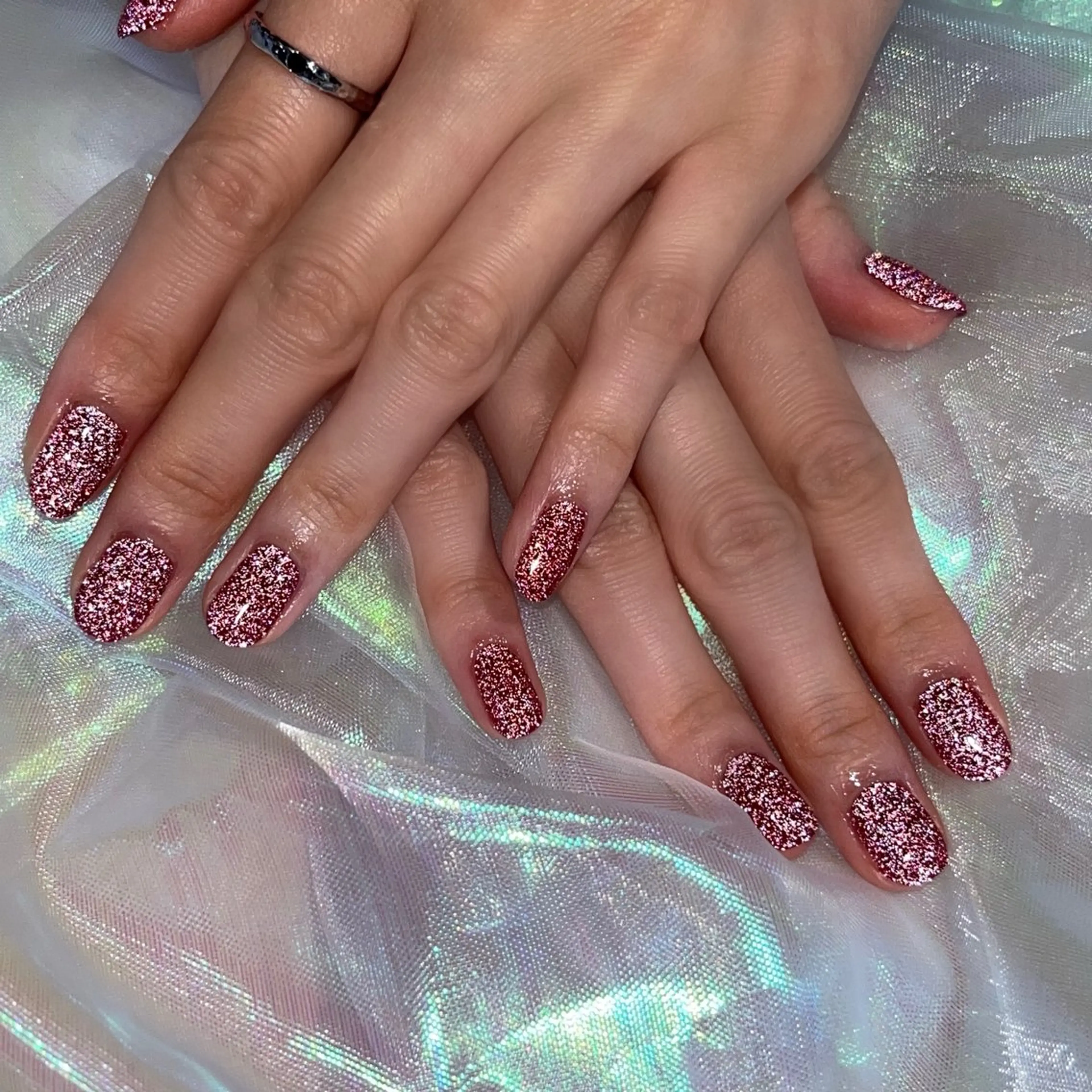 ネイル フラッシュネイル ピンク 渡邊 あかりのネイルデザイン