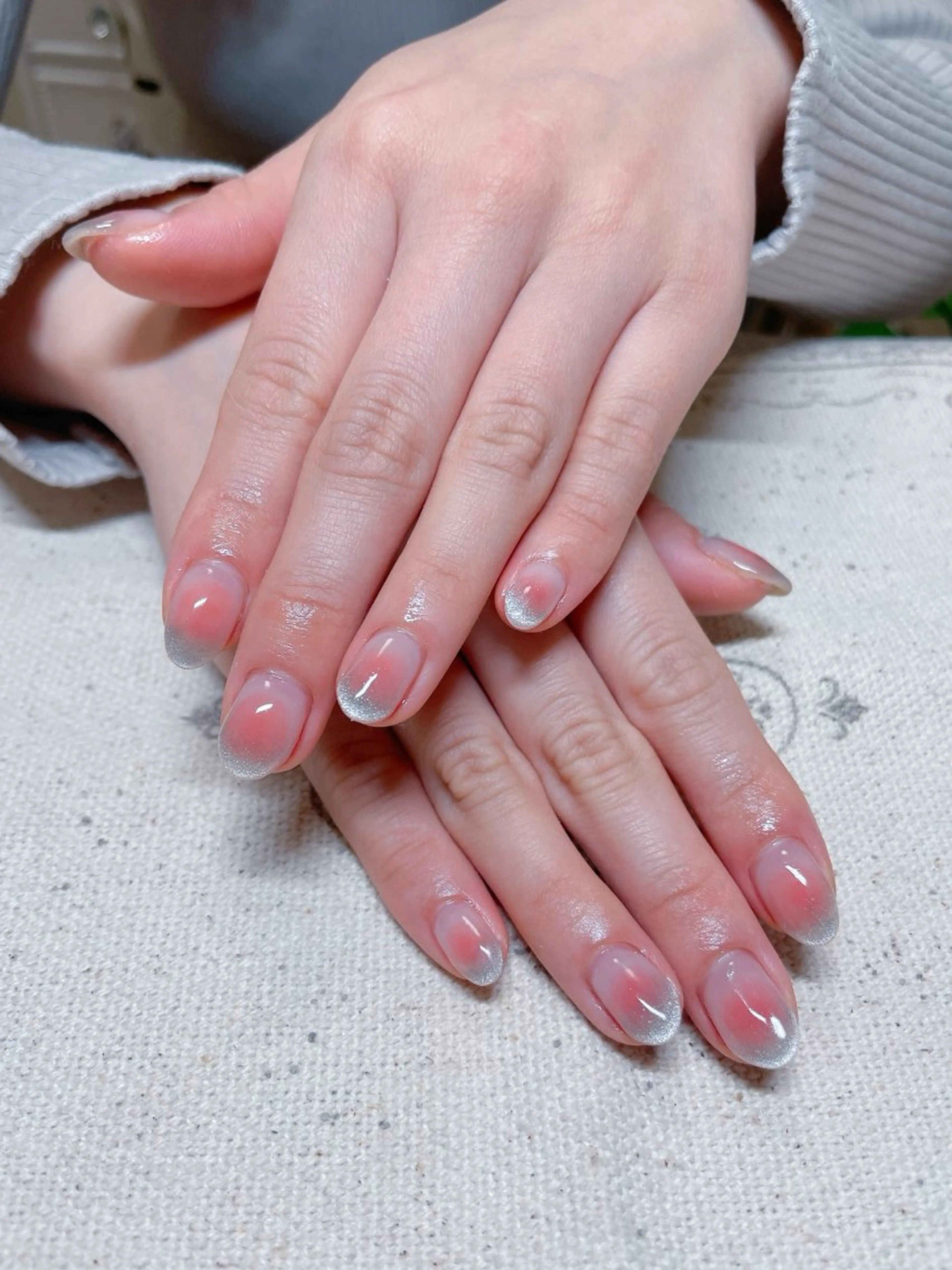 ネイル チークネイル フレンチネイル マグネットネイル マグネットフレンチ ゆ か_Nails💫のネイルデザイン