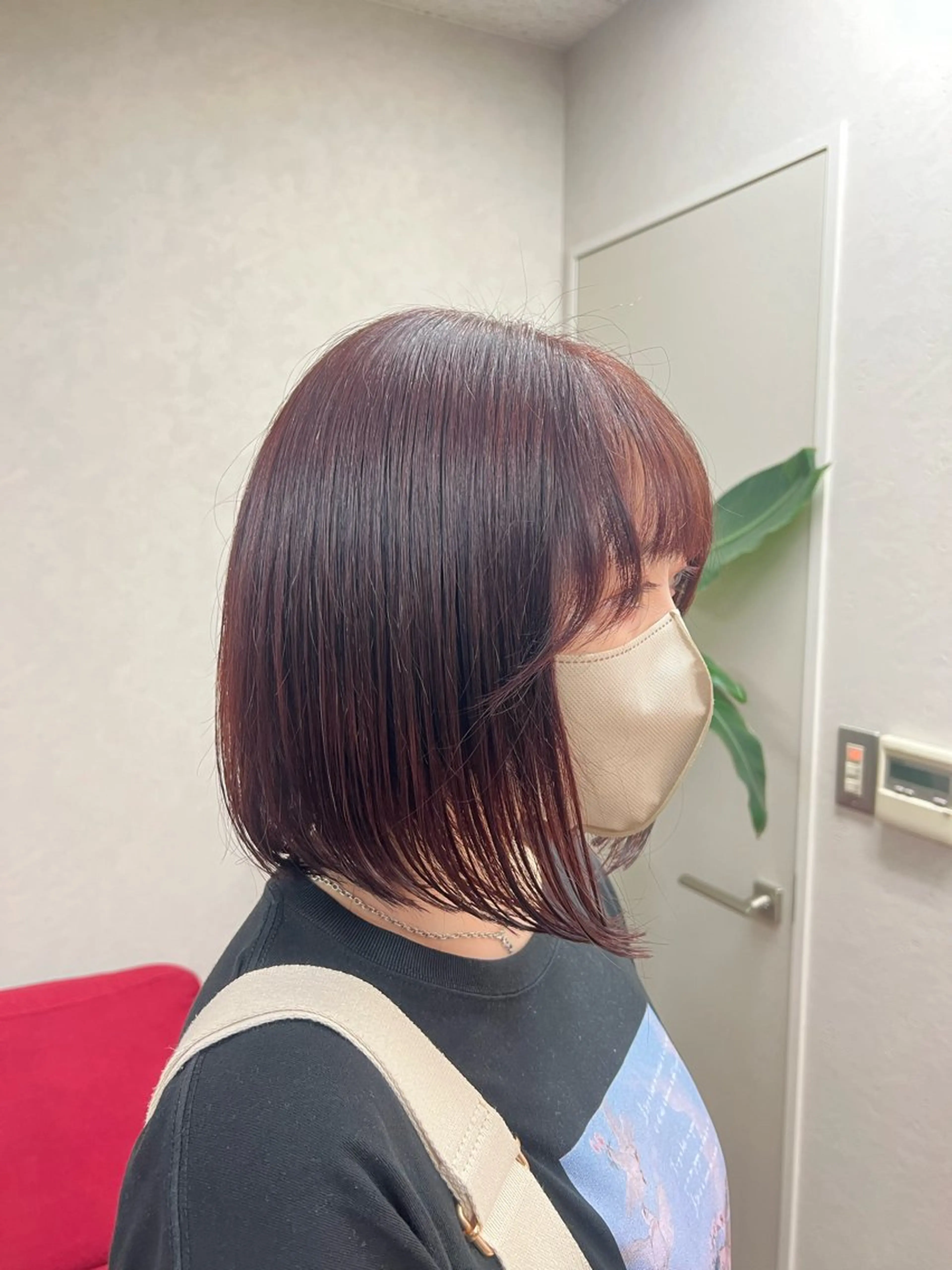 ミディアム ボブ／ストレート🎀 harukaのヘアスタイル