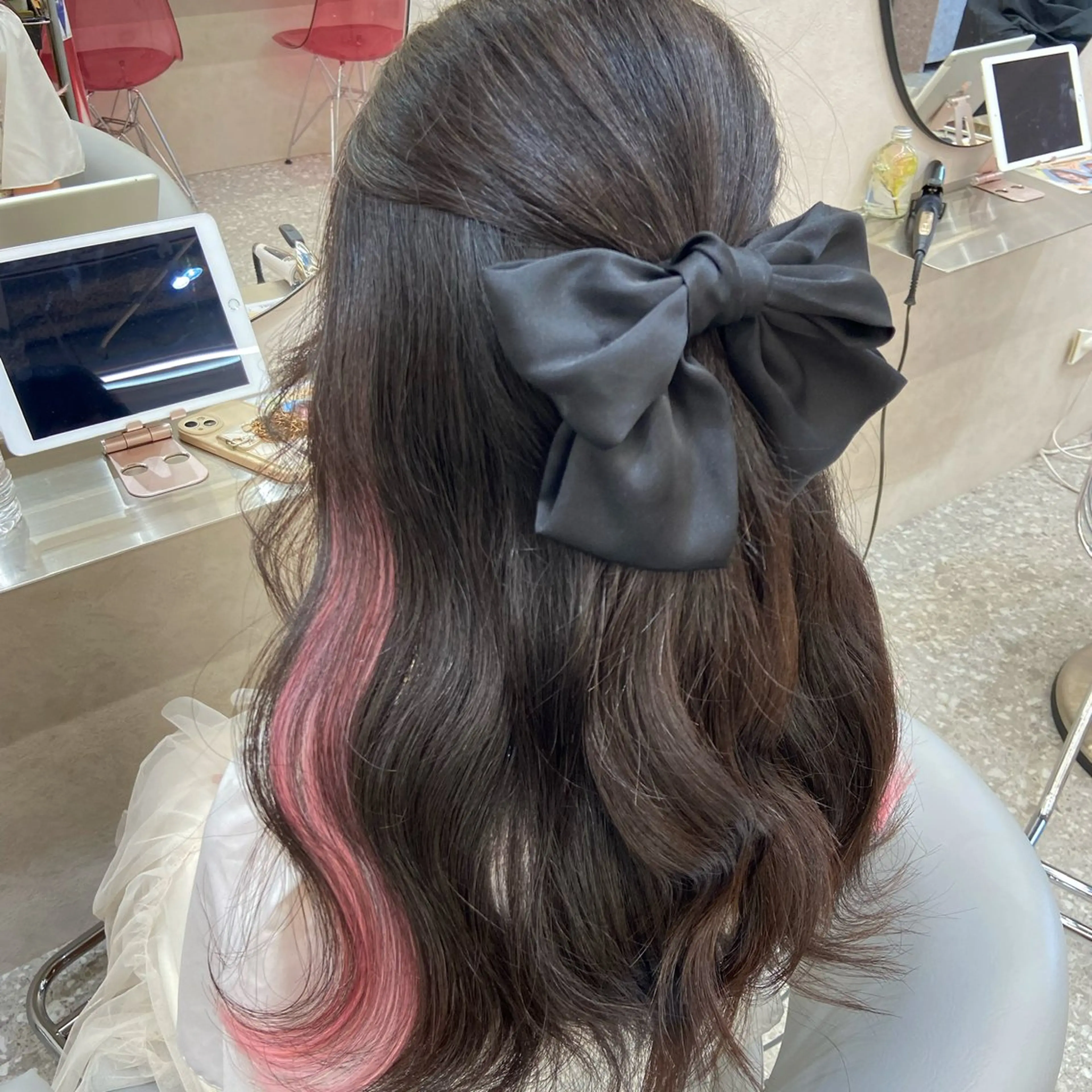 ヘアアレンジ ハーフアップ ヘアセット 新宿/韓国ヘア 中明度カラー/かやのヘアスタイル