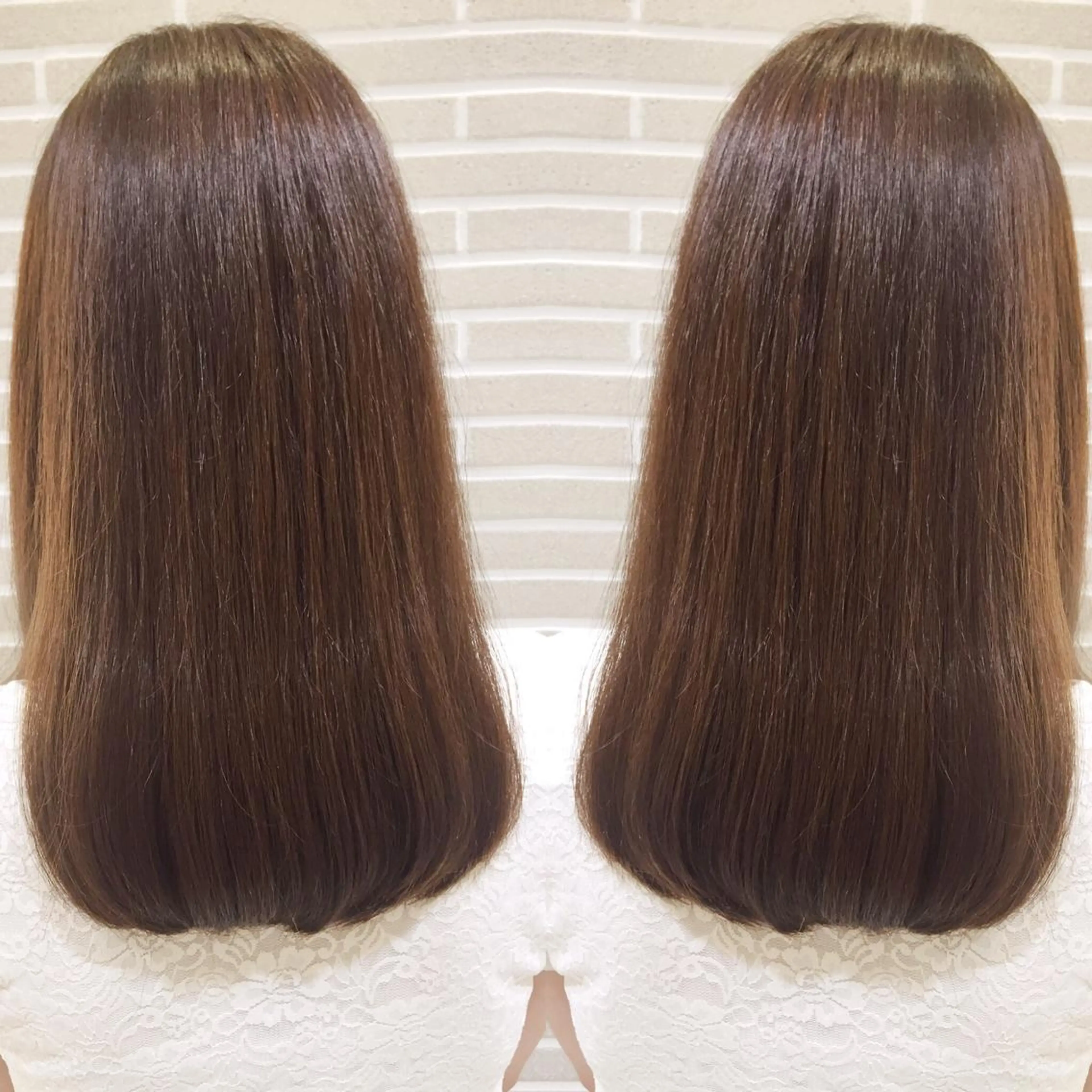 セミロング パーマ ヘアアレンジ カット 縮毛矯正 トリートメント 山北 咲子のヘアスタイル