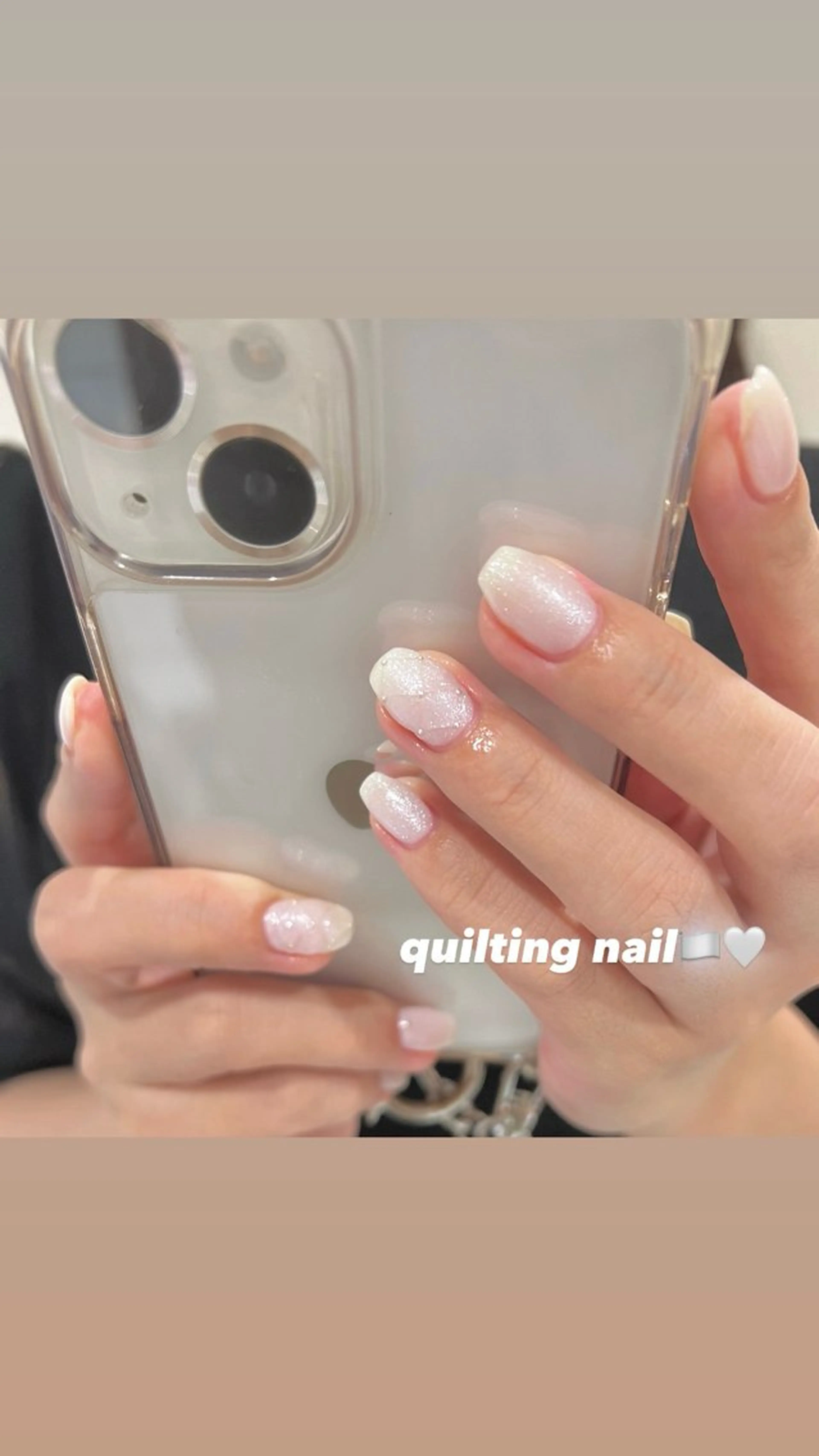 ネイル クリアネイル 🎀チーク/ちゅるん 🫧chisa🎀のネイルデザイン