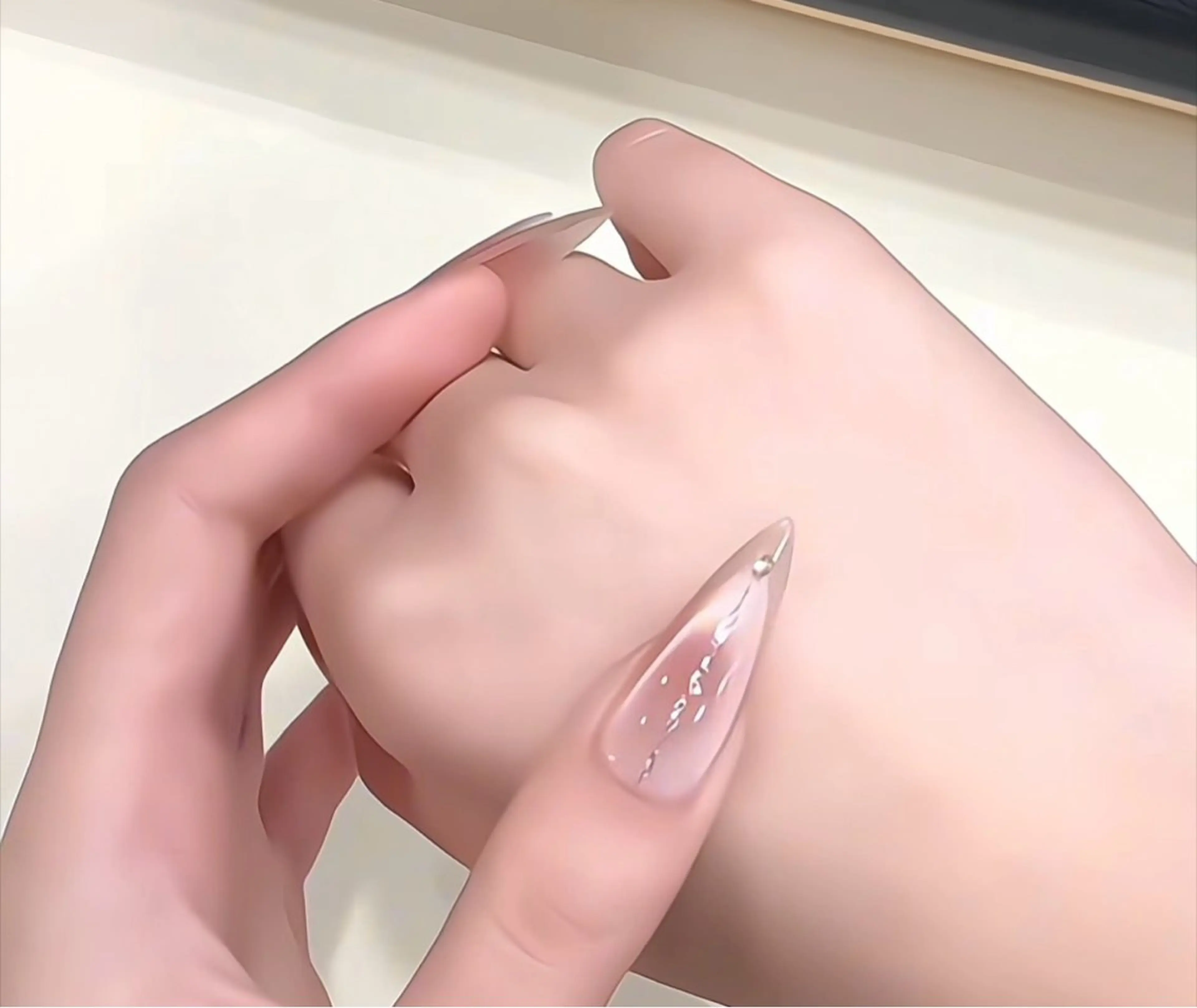 ネイル ピンク ピンクベージュ ぷっくりネイル Beauty Pink Nailのネイルデザイン