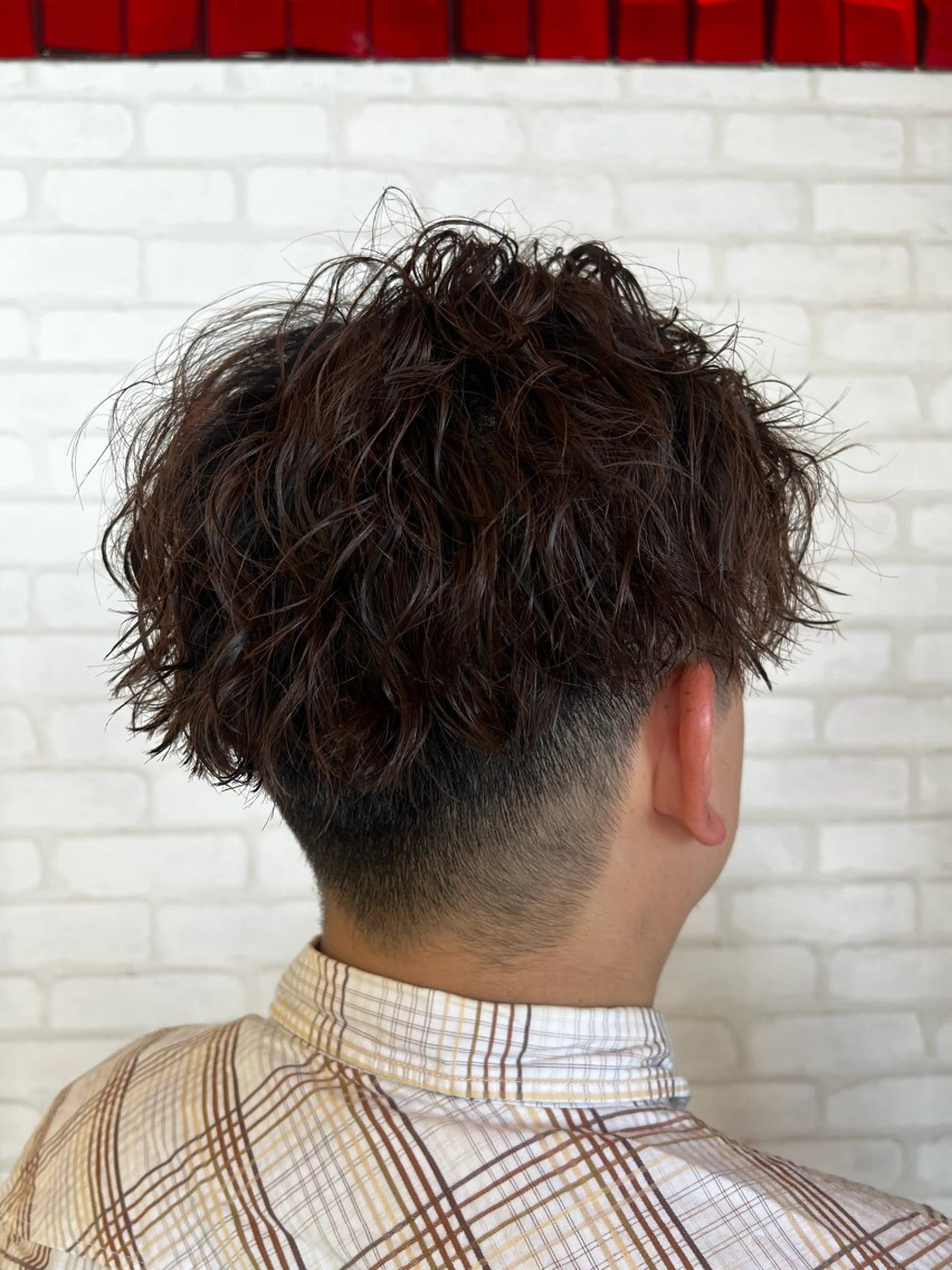 ショート パーマ トリートメント パーマ メンズ特化☝️添田 好恵のヘアスタイル