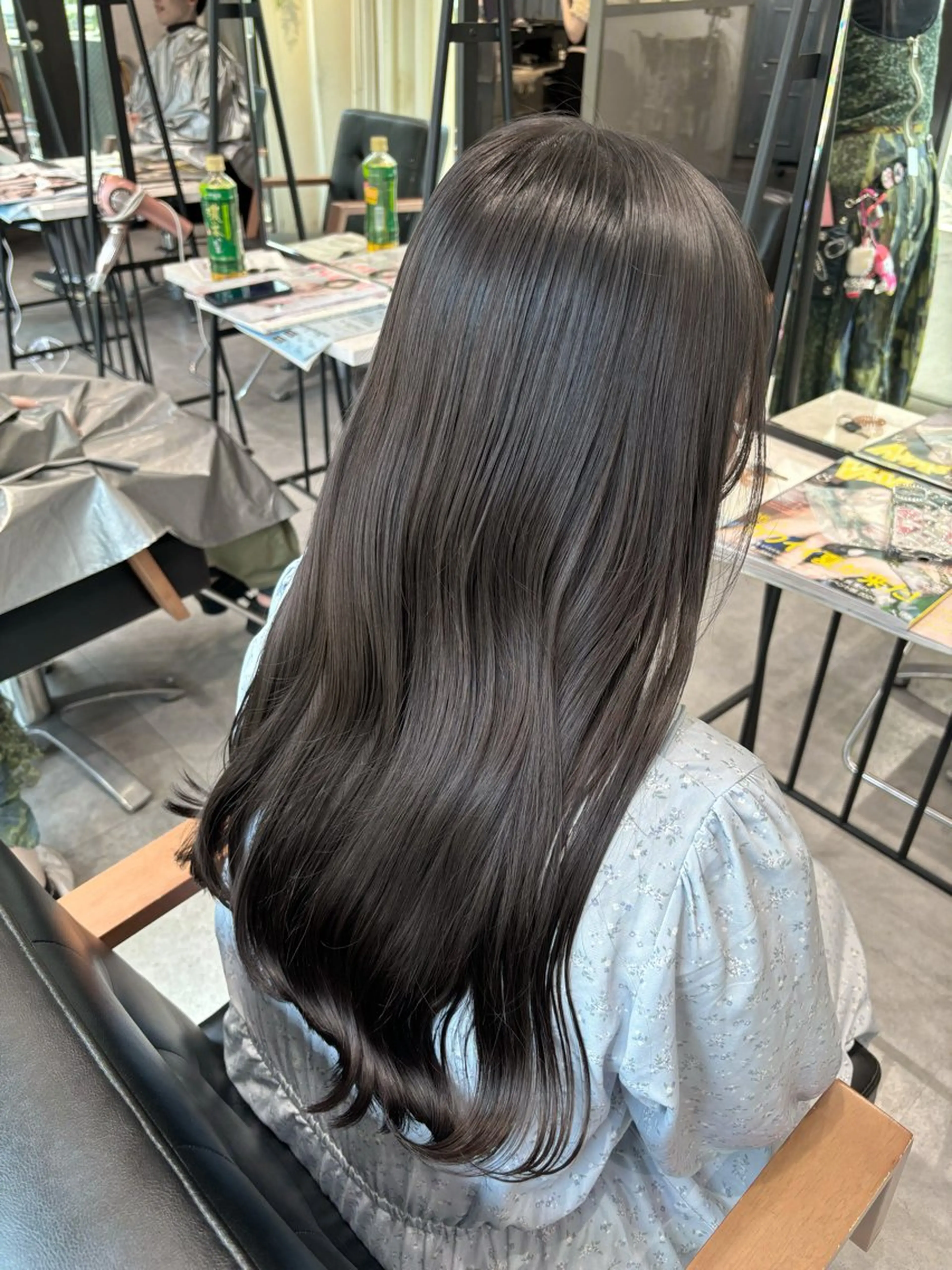 ロング カラー 透明感カラー オリーブカラー ‎Lby home 🪽mikuのヘアスタイル