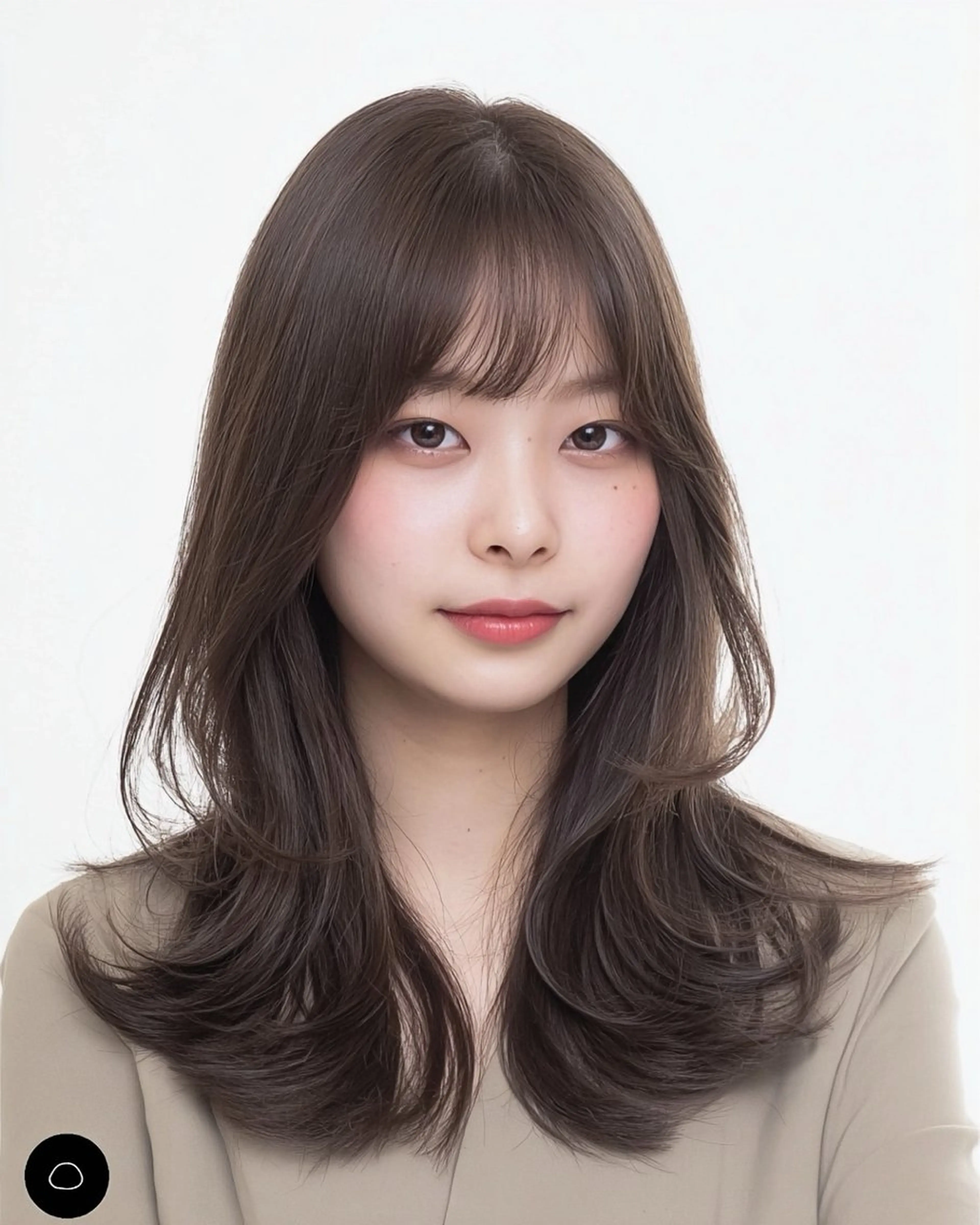 ミディアム カラー カット ヘアカラー トリートメント ヘッドスパ ヘアセット 赤み消しカラー/縮毛 /顔まわり/ジョウのヘアスタイル