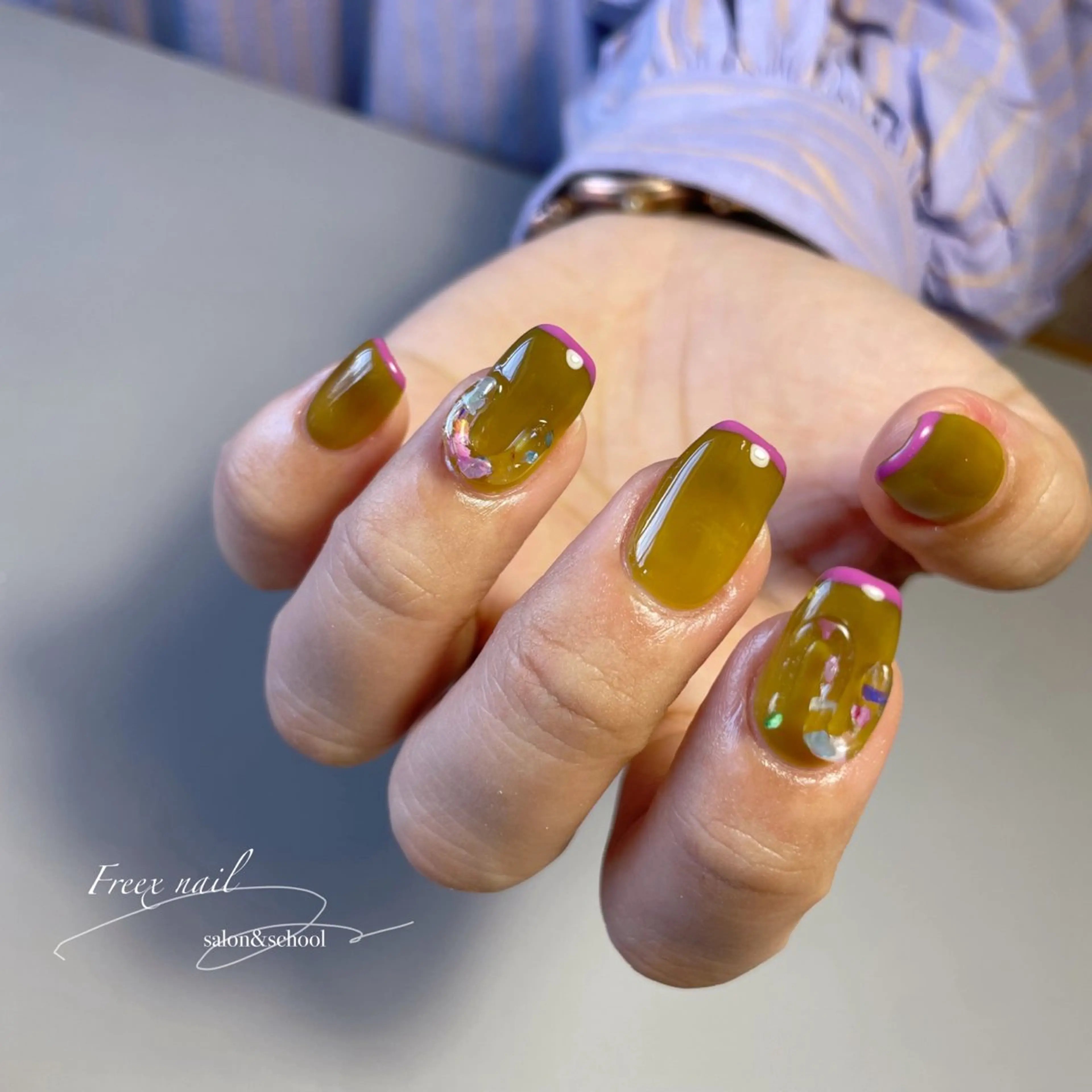 ネイル ハンドネイル ハンドケア freex nail /ニュアンス/個性派のネイルデザイン