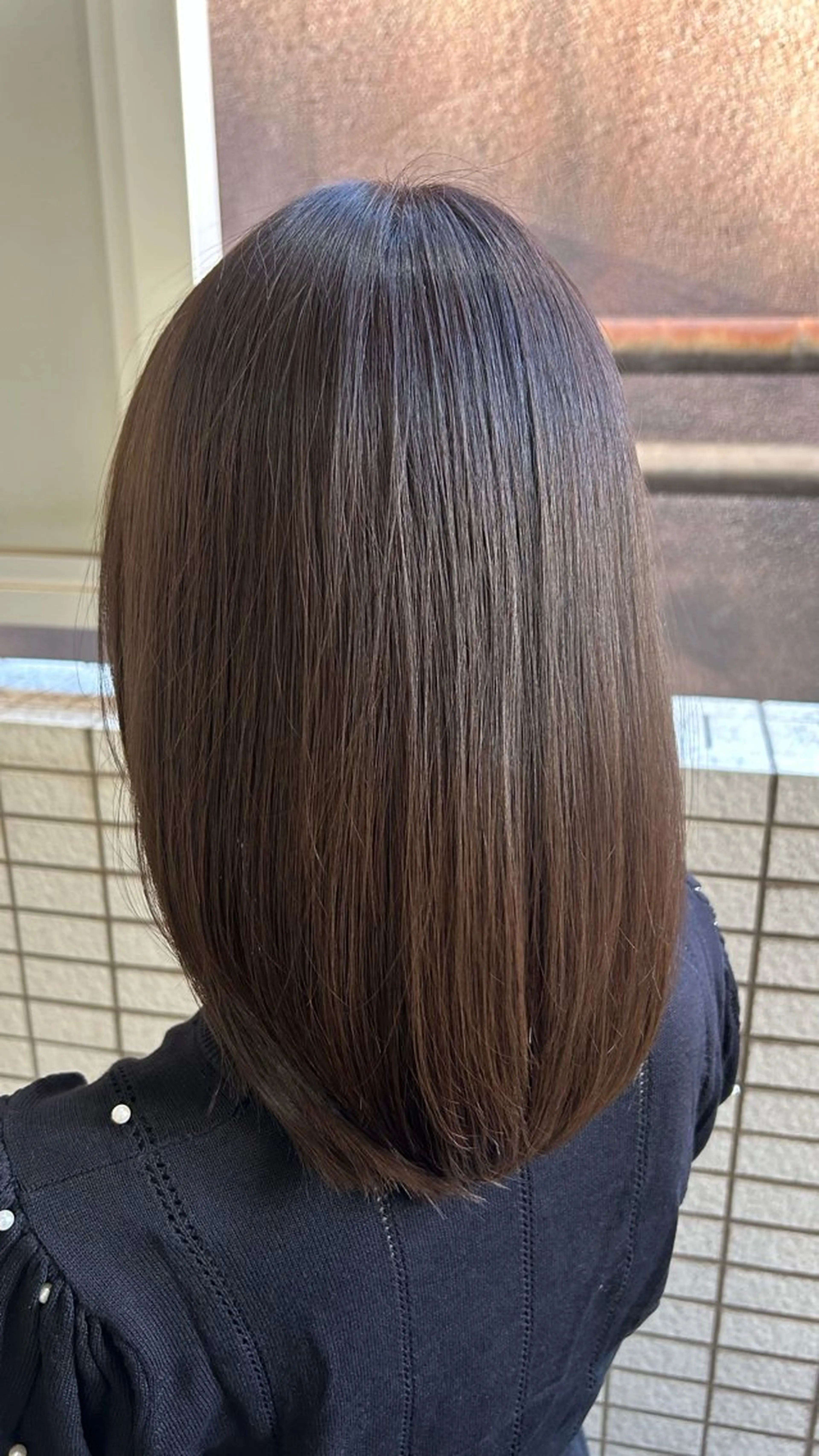 ミディアム カラー ブラウンカラー シアーブラウン ✂︎ Kana✂︎のヘアスタイル