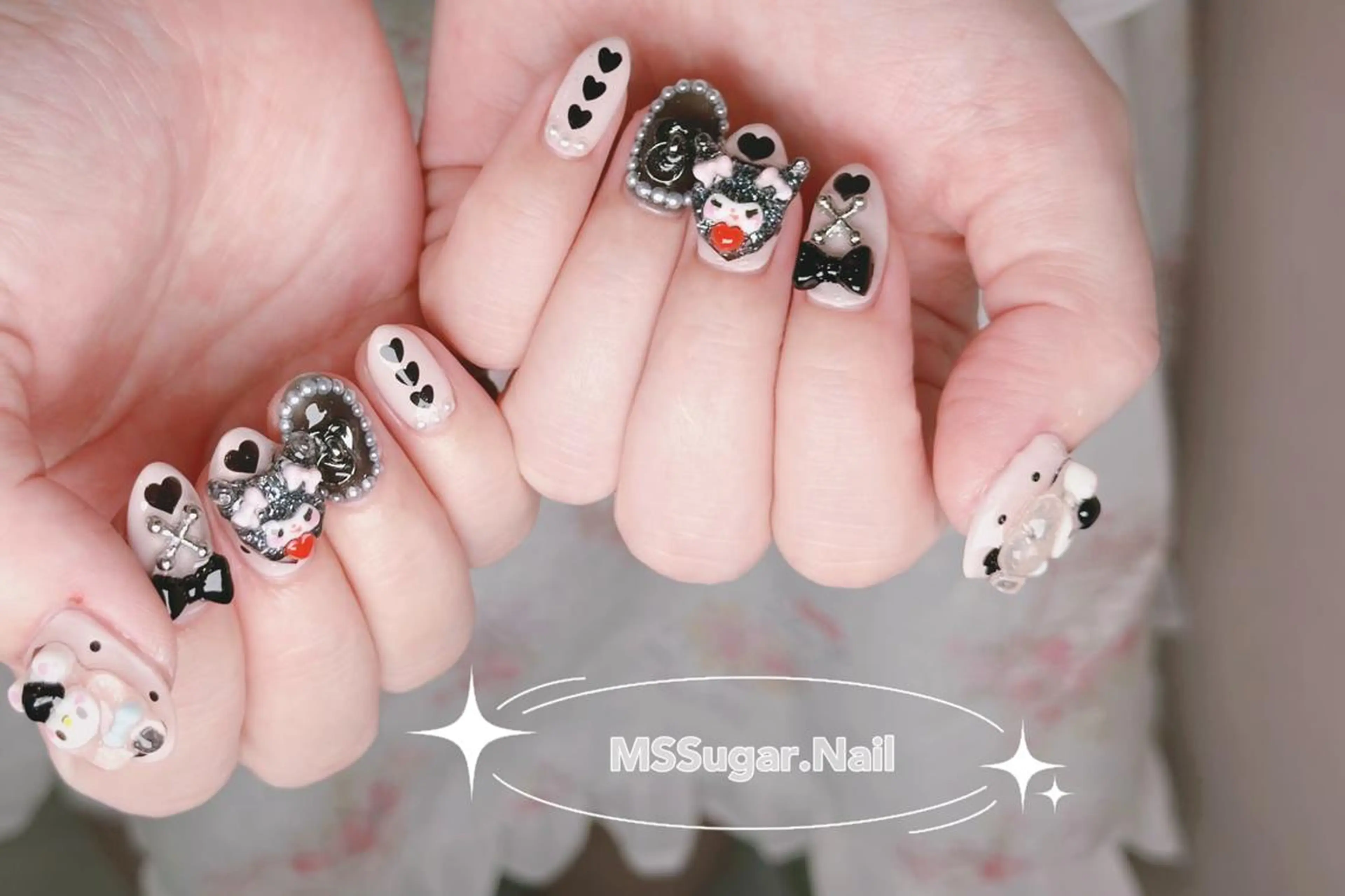 ネイル ロングネイル スカルプネイル ネイルチップ ワンホンネイル MSSugar Nailのネイルデザイン