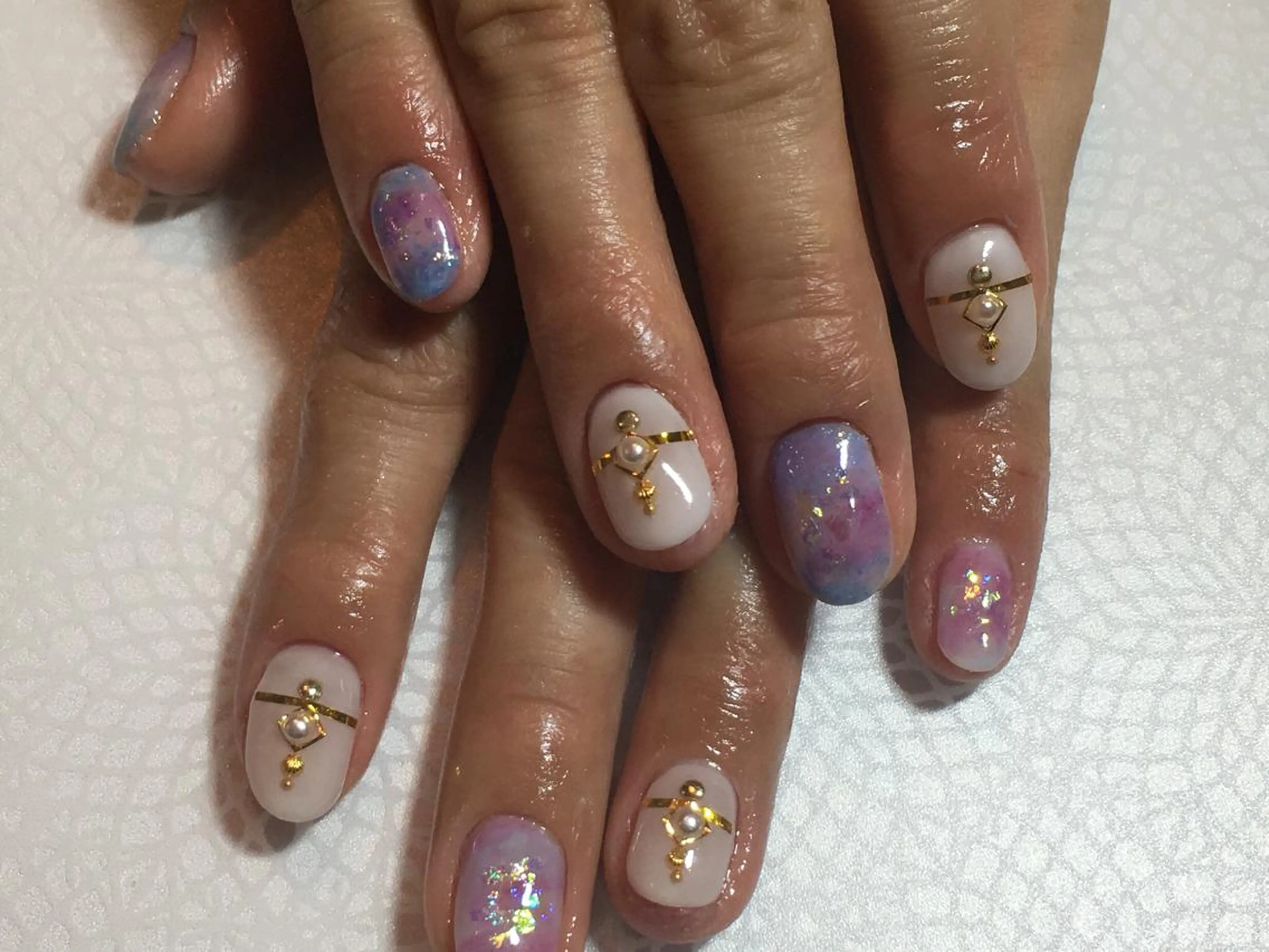 ネイル 持ち込み 古川 里美のネイルデザイン