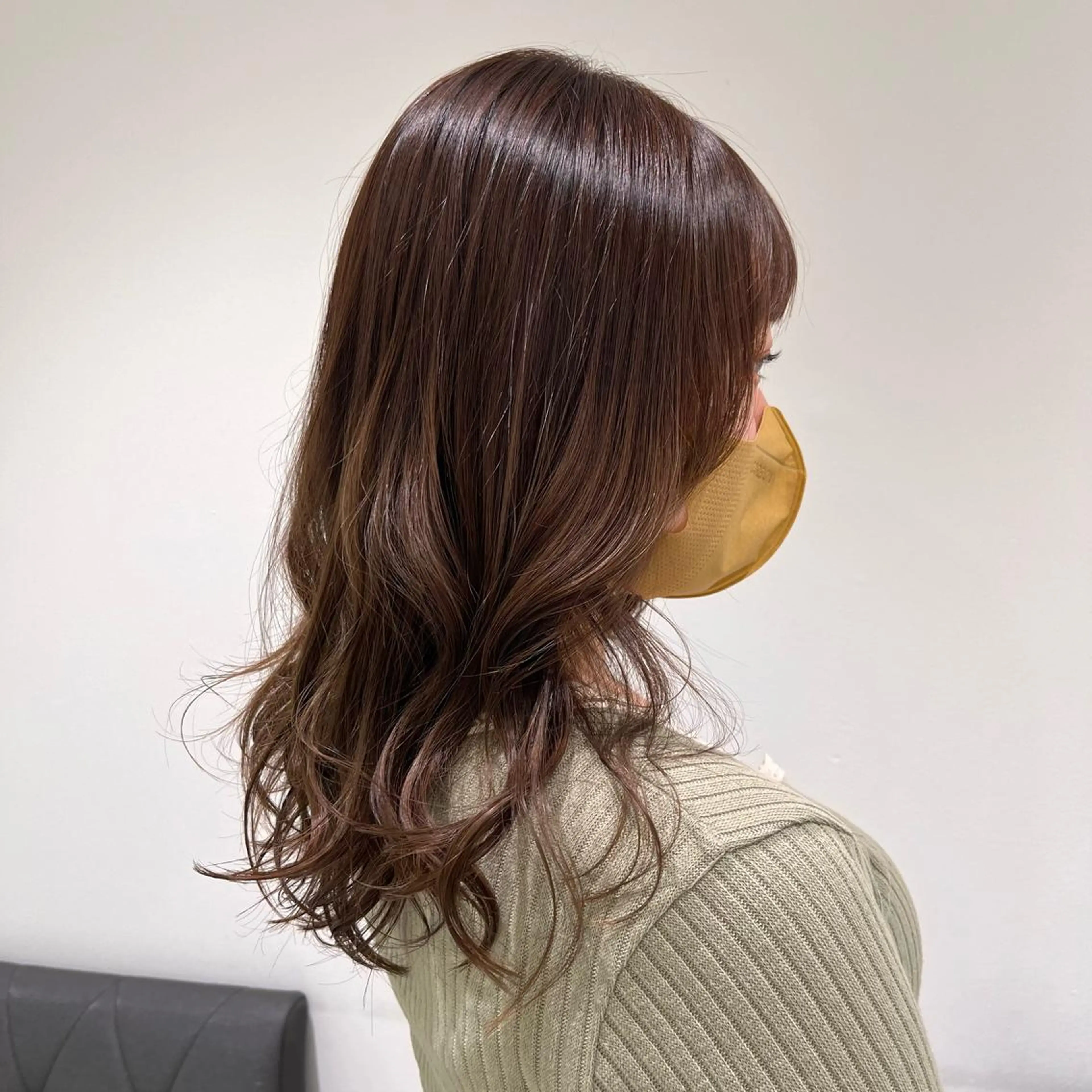 ミディアム カラー ベージュカラー 透明感カラー イルミナカラー カット ヘアカラー トリートメント 【メンズ縮毛矯正/ Ryokaのヘアスタイル