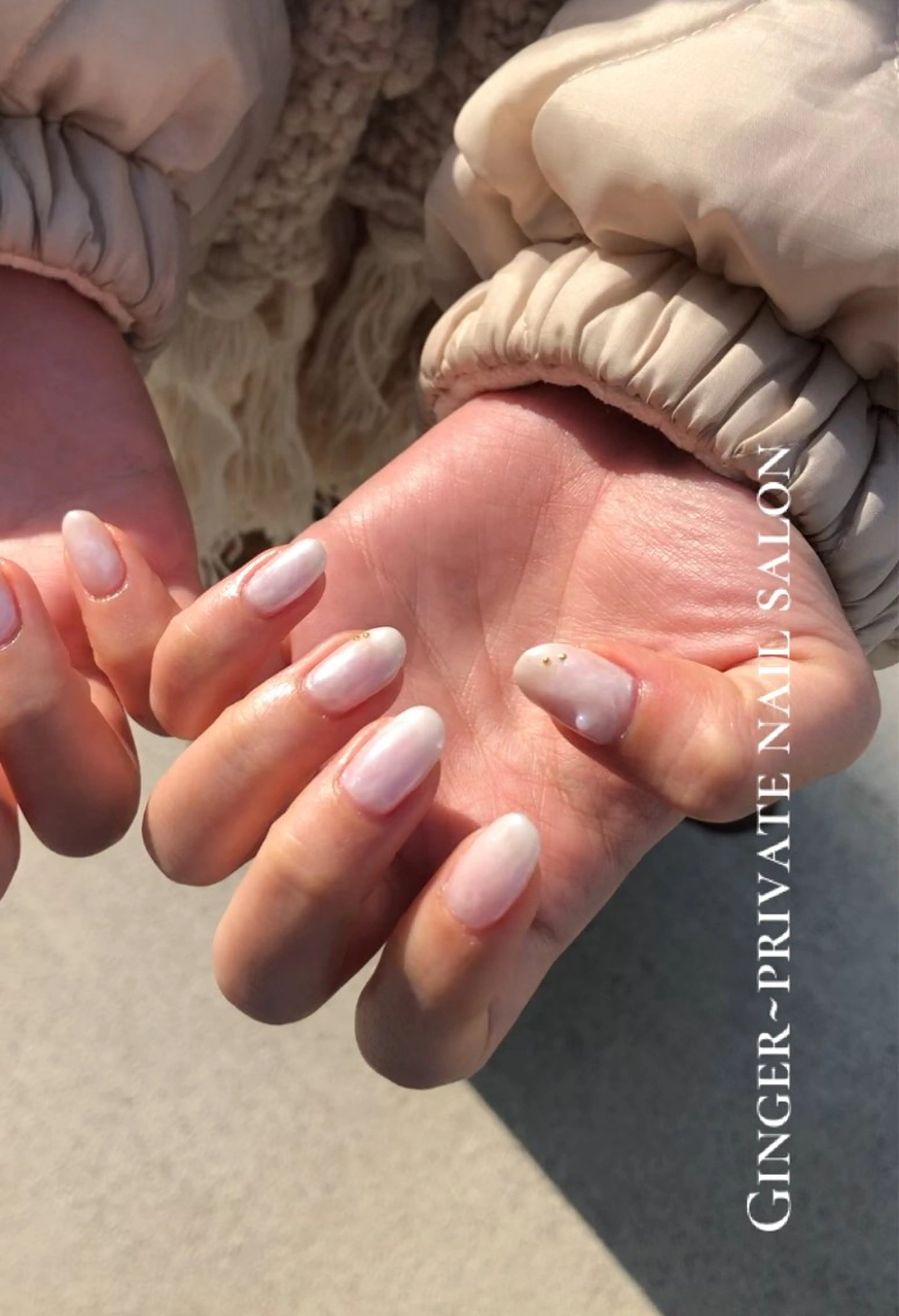 ネイル フットネイル グラデーション ニュアンスネイル オフィスネイル GinGer nail salonのネイルデザイン