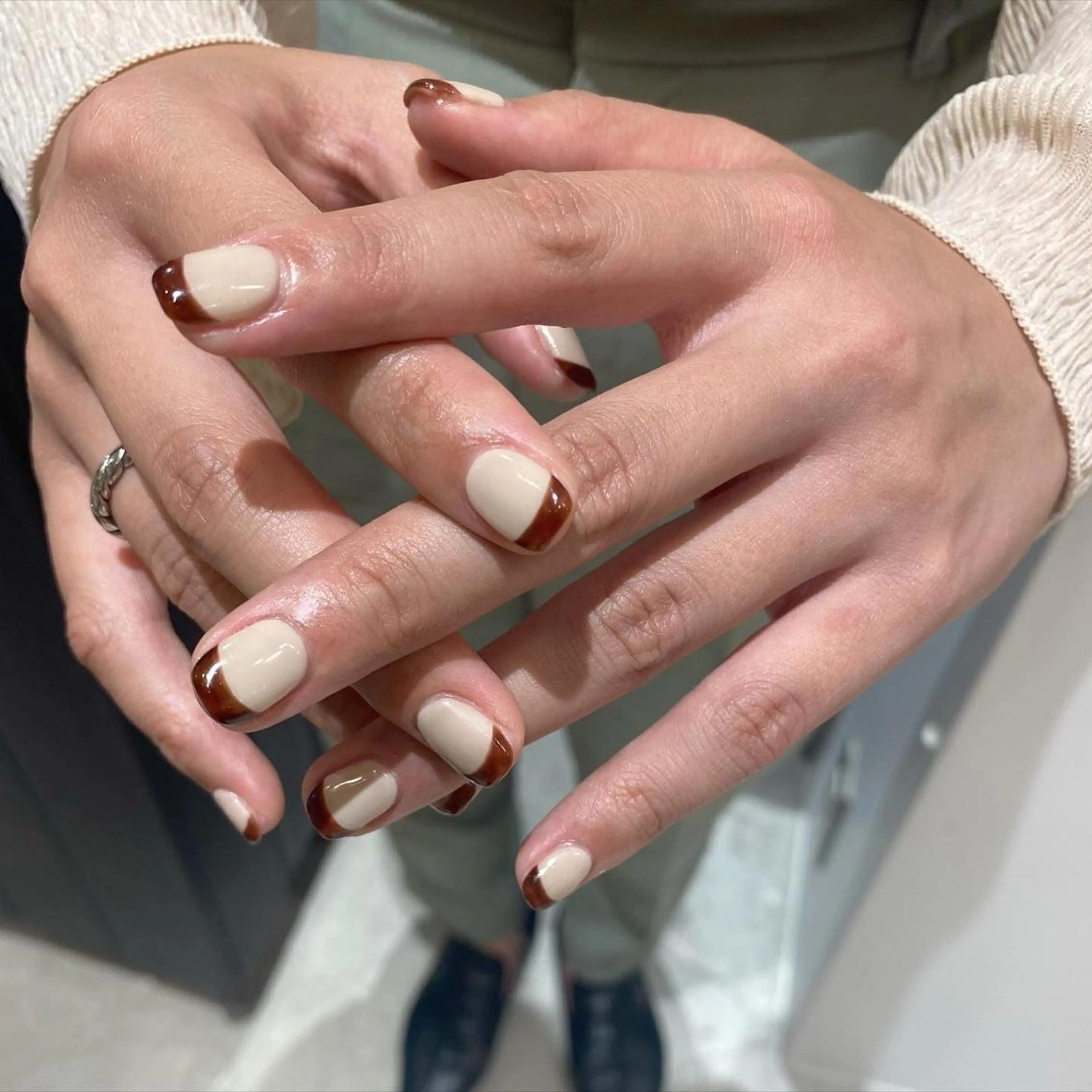 ネイル フレンチネイル ハンドネイル nable.所属・栗林 実莉のネイルデザイン