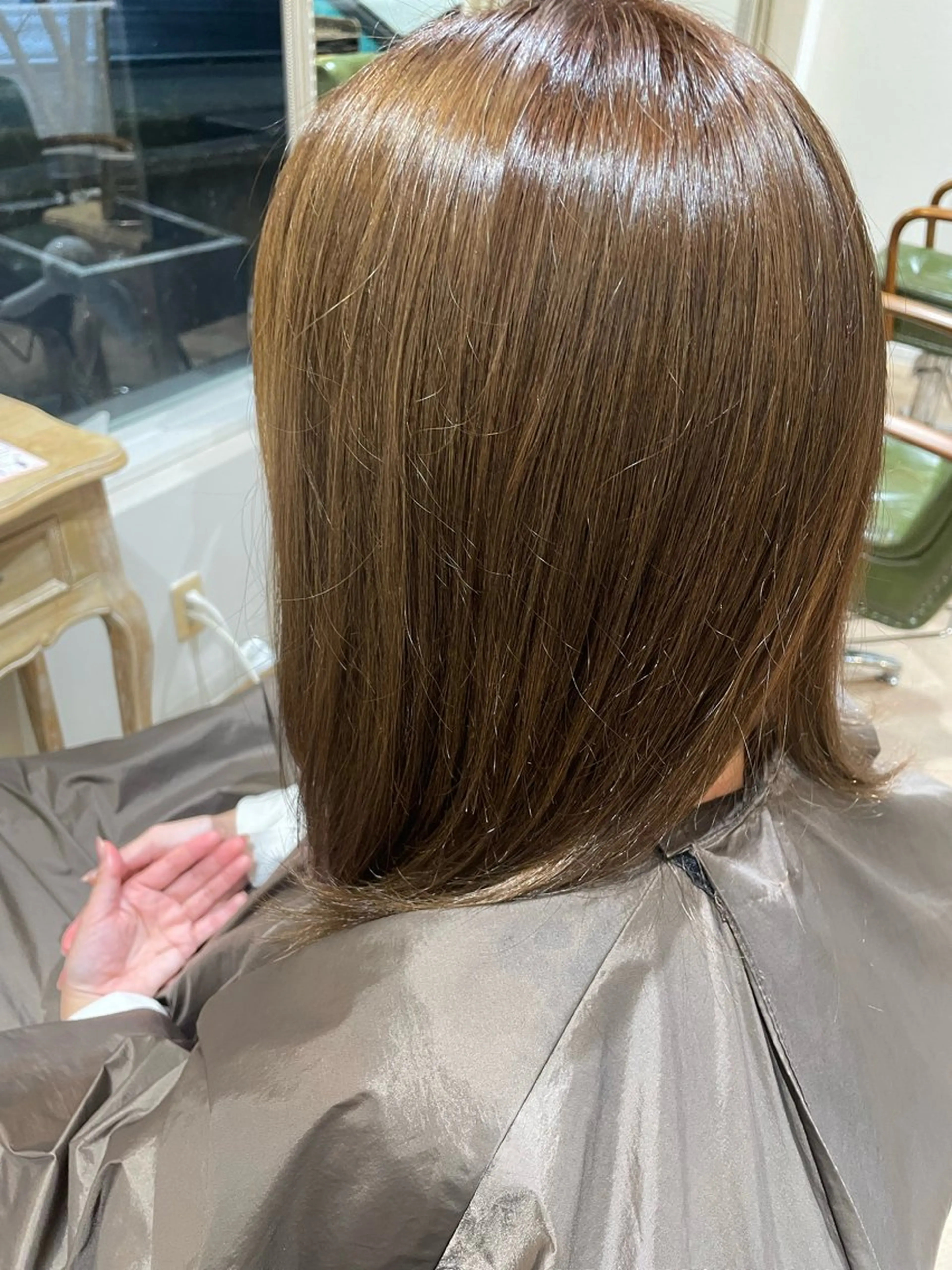 ミディアム ヘアカラー もり あおいのヘアスタイル