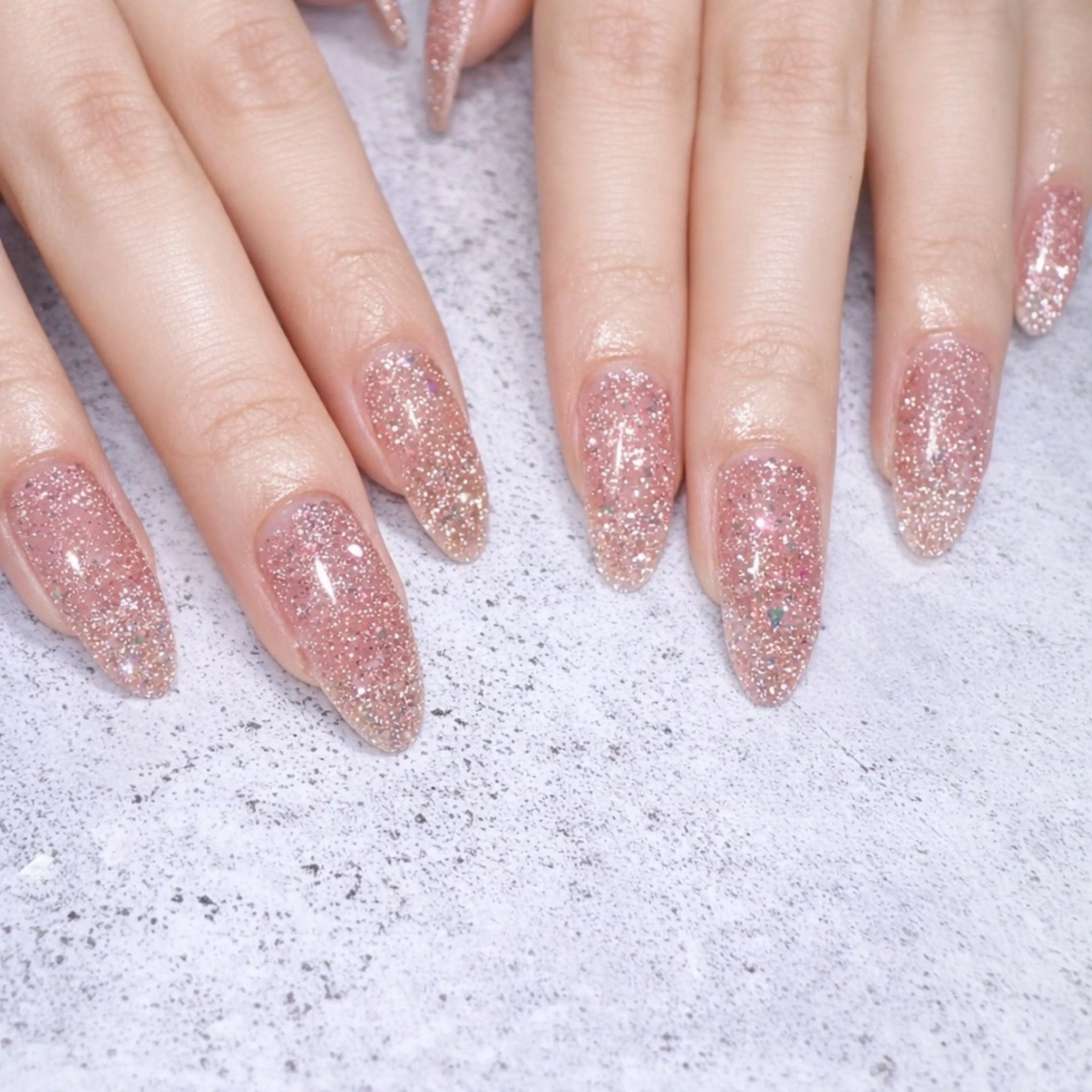 ネイル フラッシュネイル ジェルネイル オフィスネイル ワンカラーネイル パラジェル ハンドネイル Large 桑原のネイルデザイン