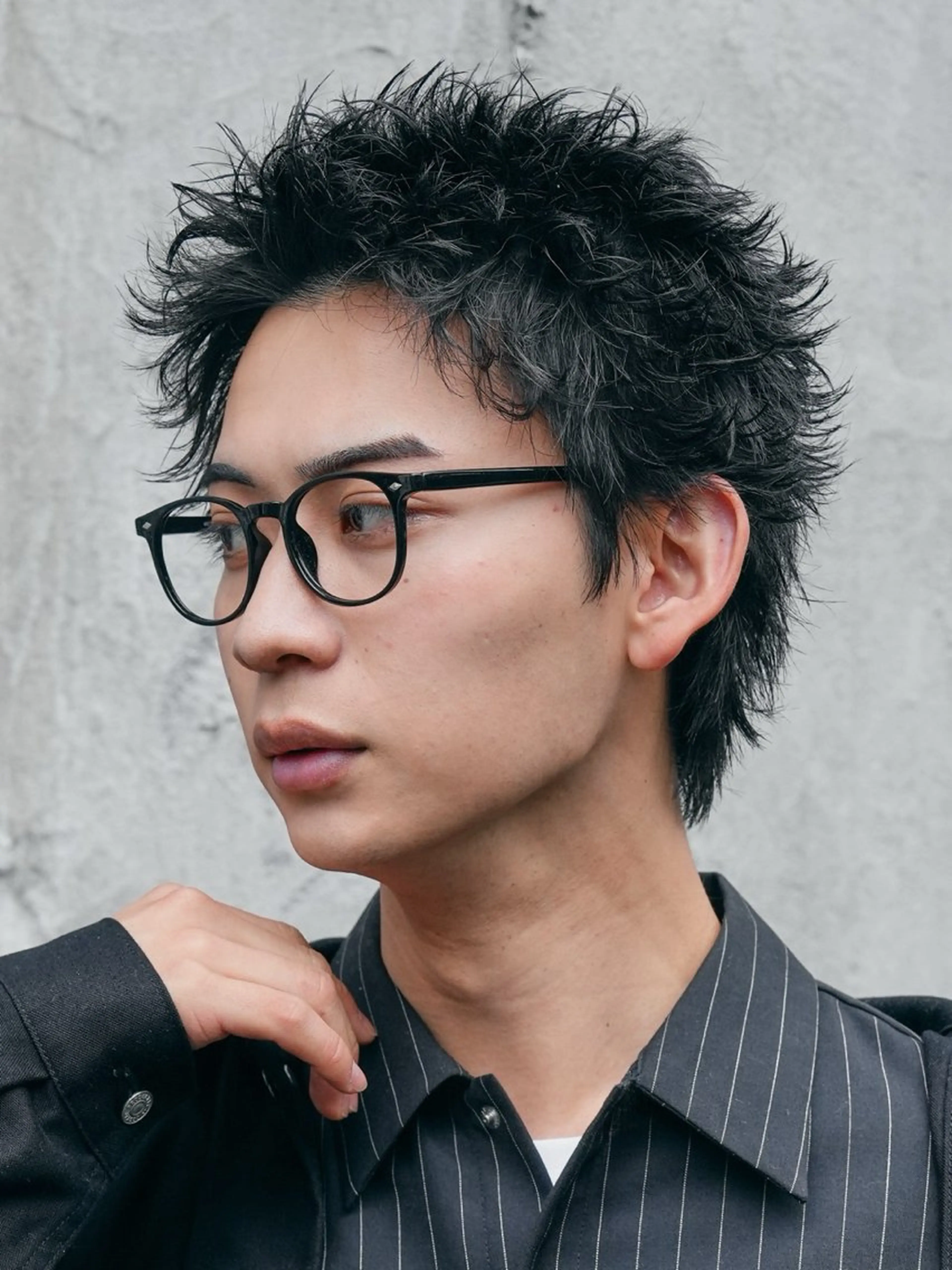 ショート メンズ メンズパーマ ショートヘア 八原 良来のヘアスタイル