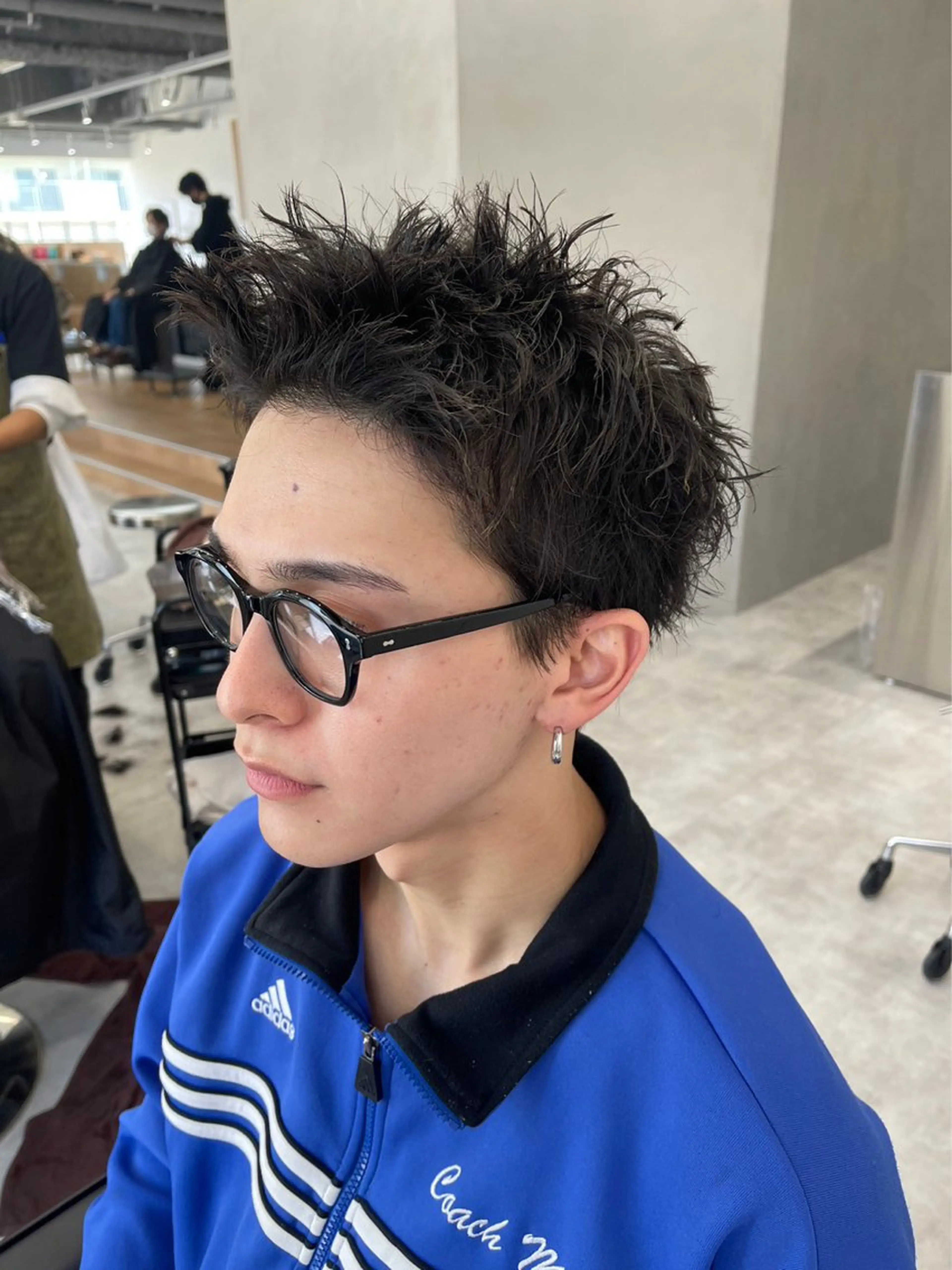 ショート パーマ メンズ メンズパーマ/新潟/ 万代/高橋悠叶のヘアスタイル