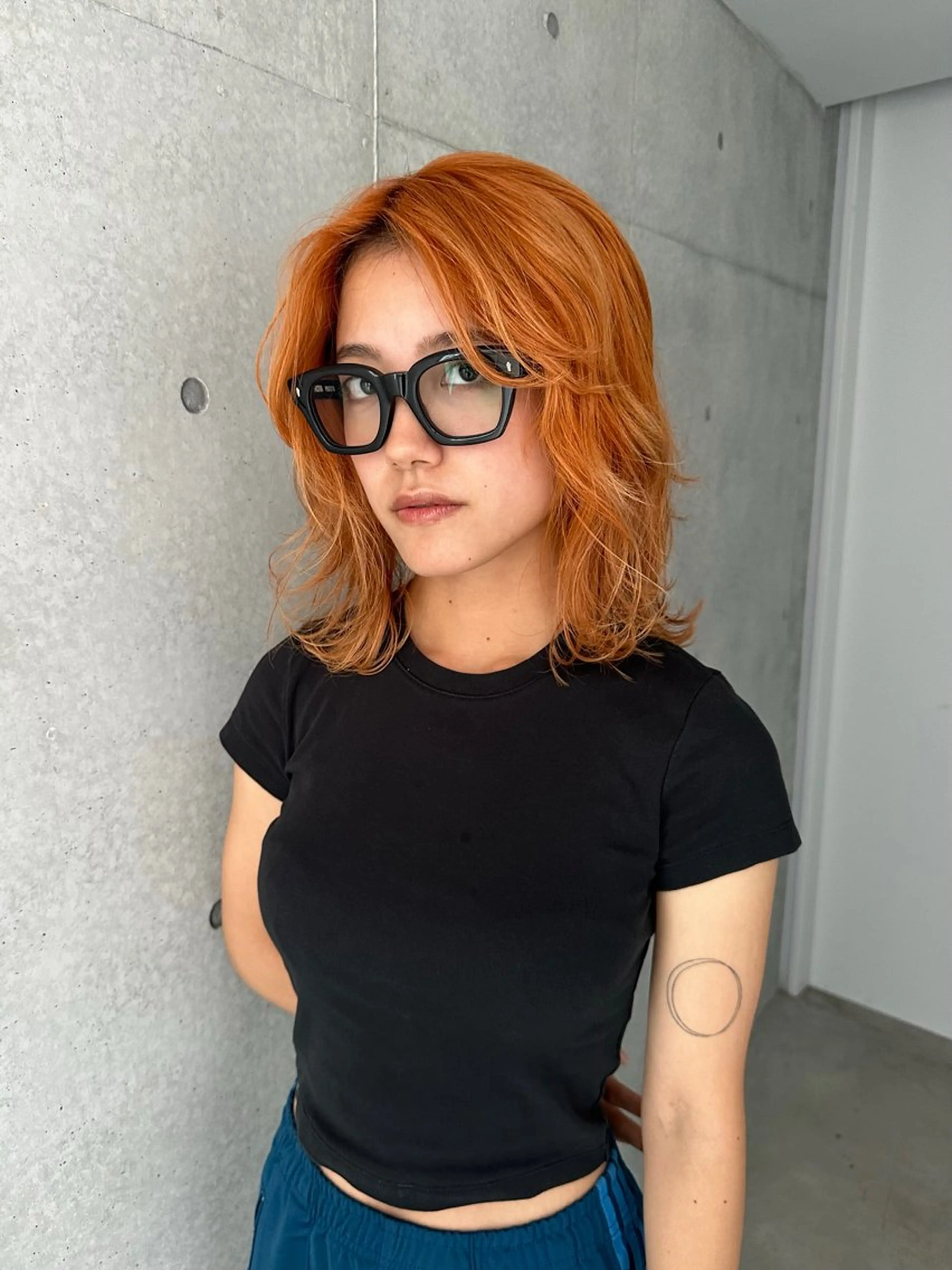 ミディアム カラー カット ヘアカラー お悩み解決パーマ hana🩰のヘアスタイル