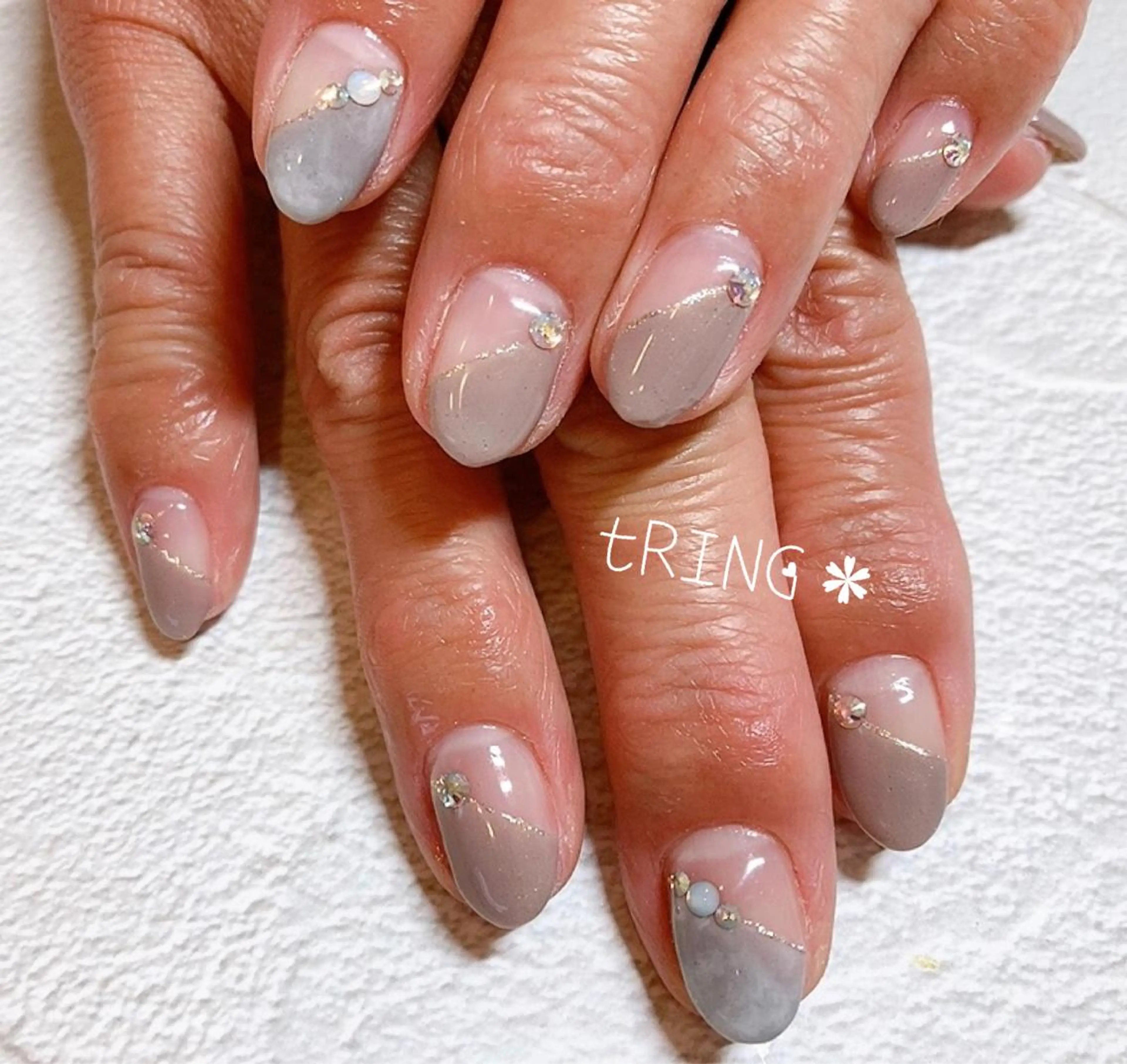 ネイル ハンドネイル tRING＊ しいの木台のネイルデザイン