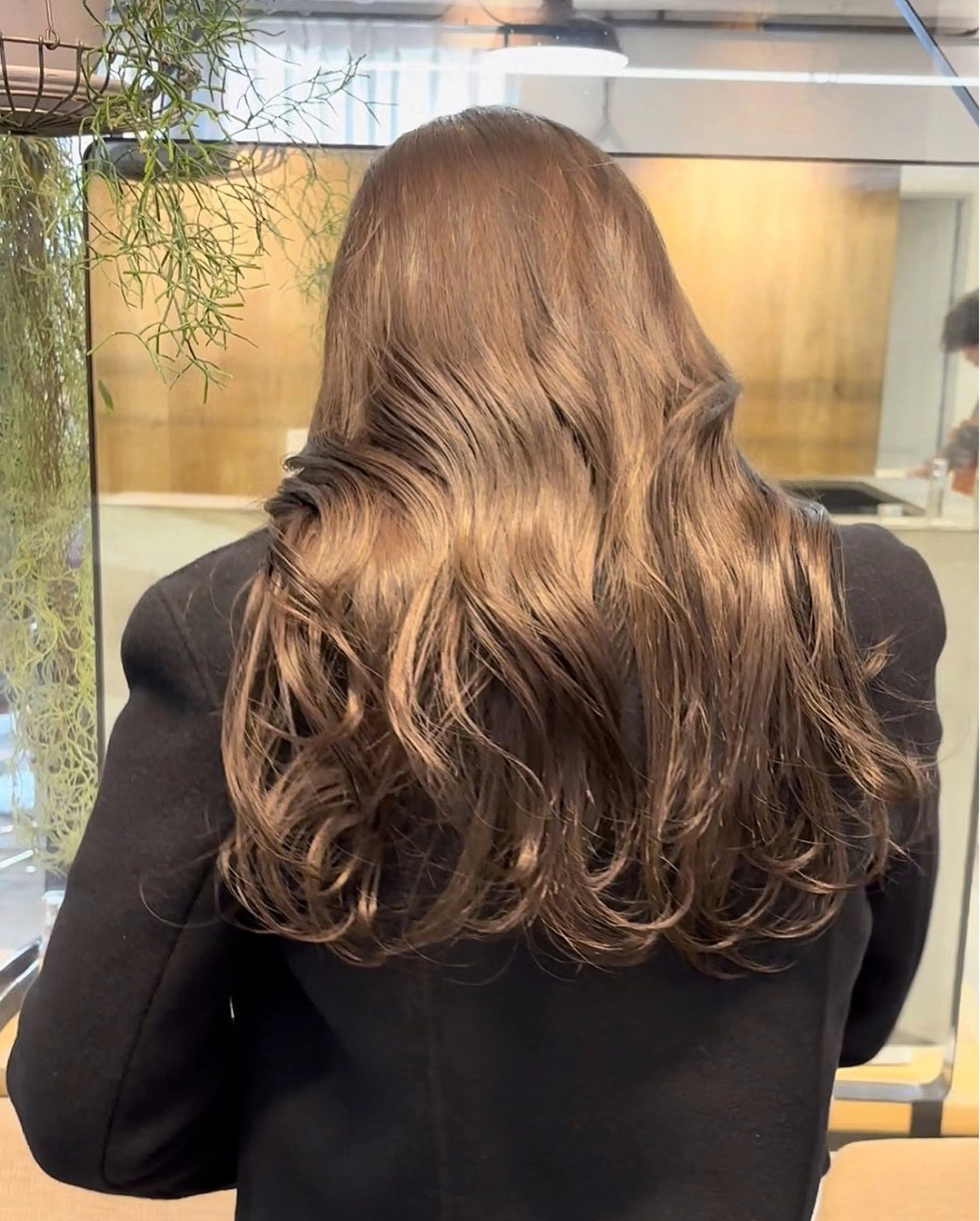 ミディアム カラー トリートメント オリーブ/縮毛♡ Natsuno🩰のヘアスタイル