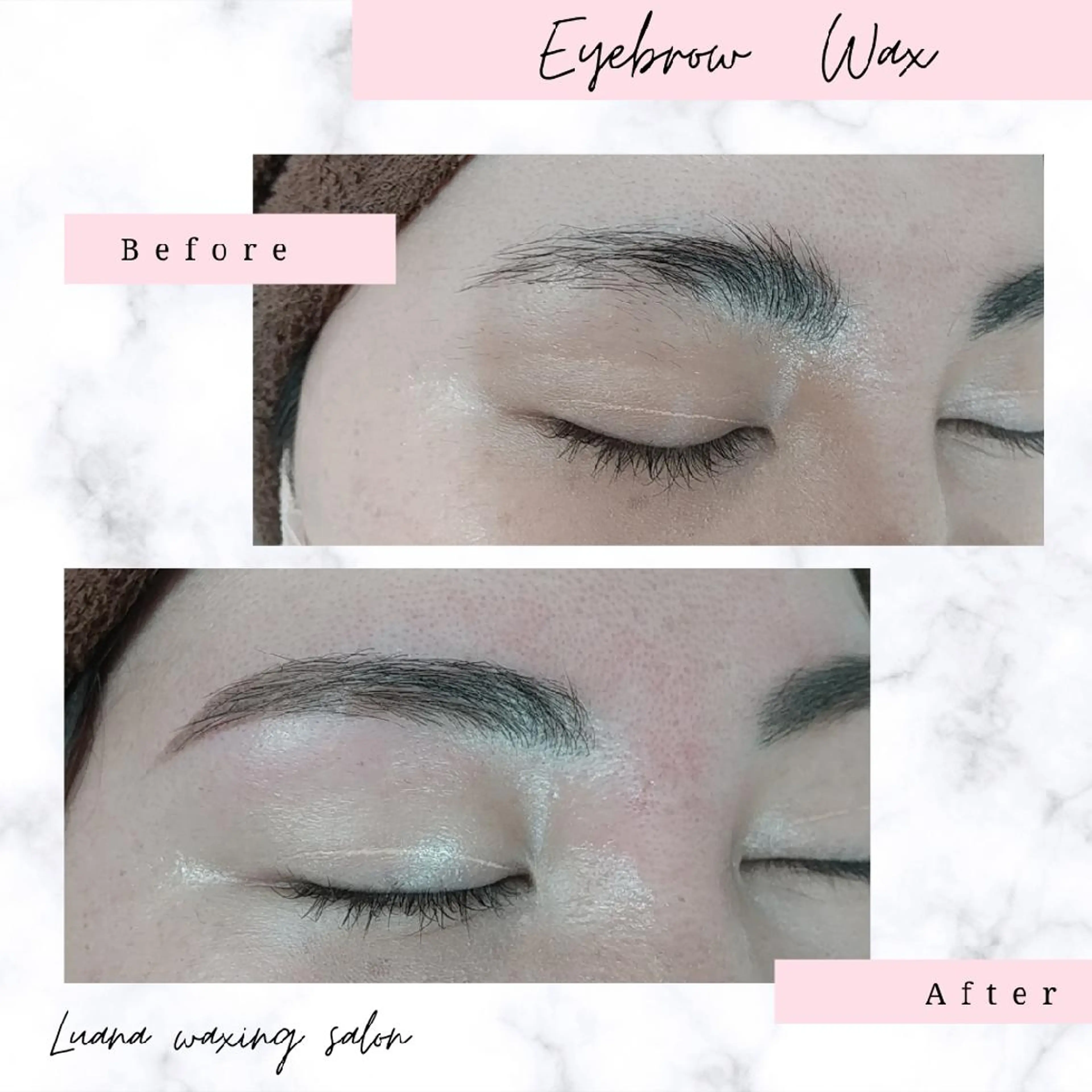 アイブロウ 眉毛ワックス脱毛 Luana wax 🐚根本のエステ・リラクイメージ