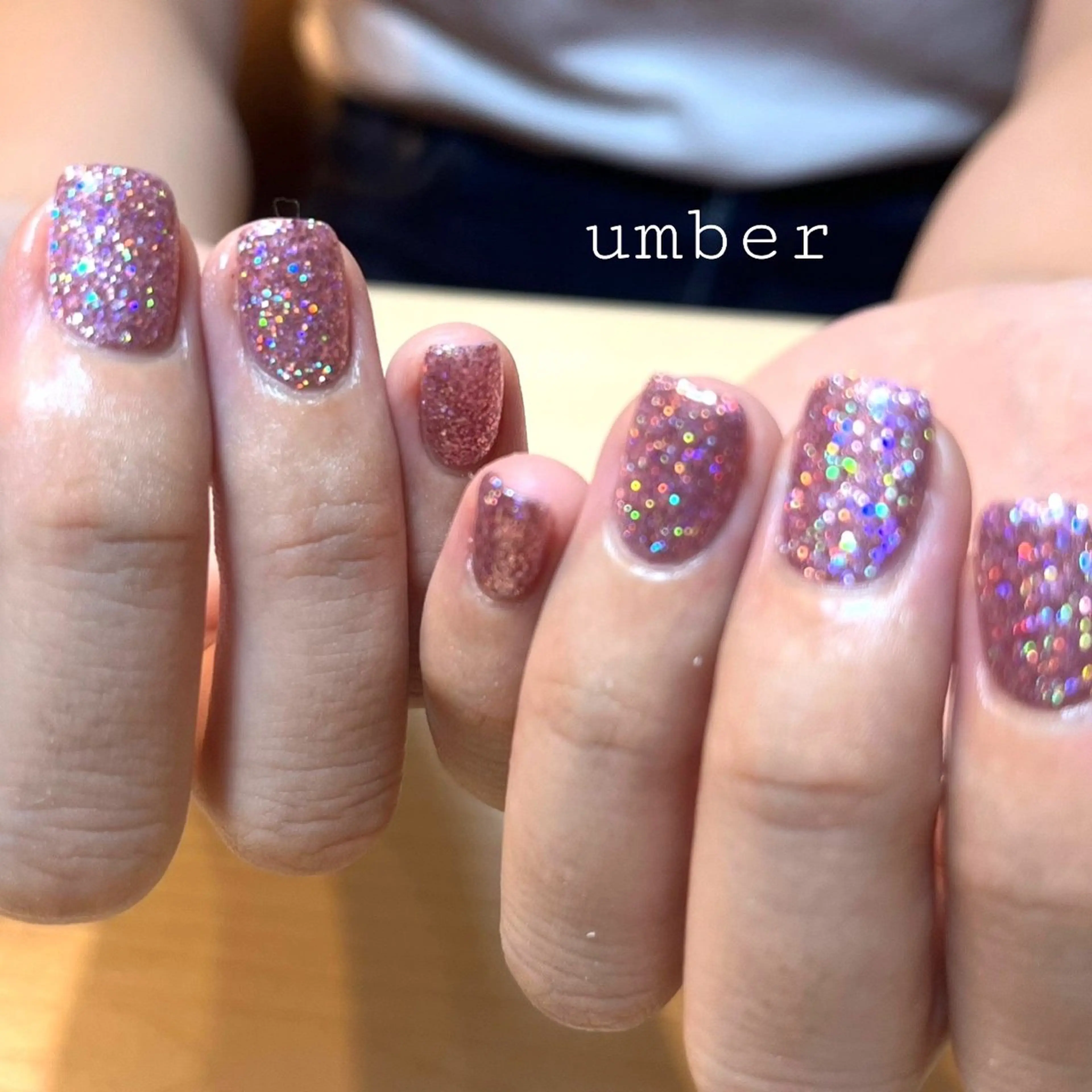 ネイル ハンドネイル umber 三茶1分のネイルデザイン