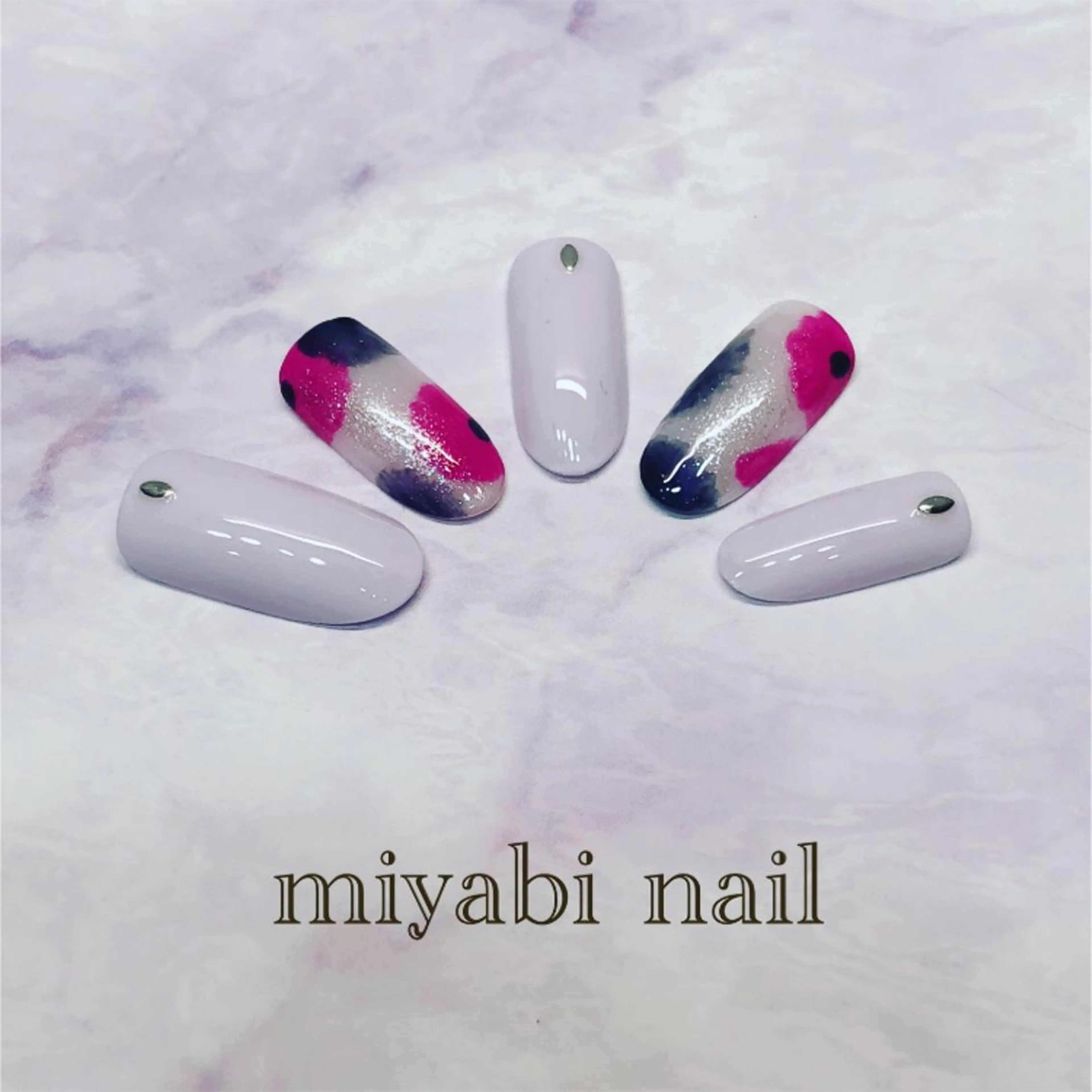 ネイル アートネイル フラワーネイル ニュアンスネイル miyabi nail 桂川駅近くのネイルデザイン