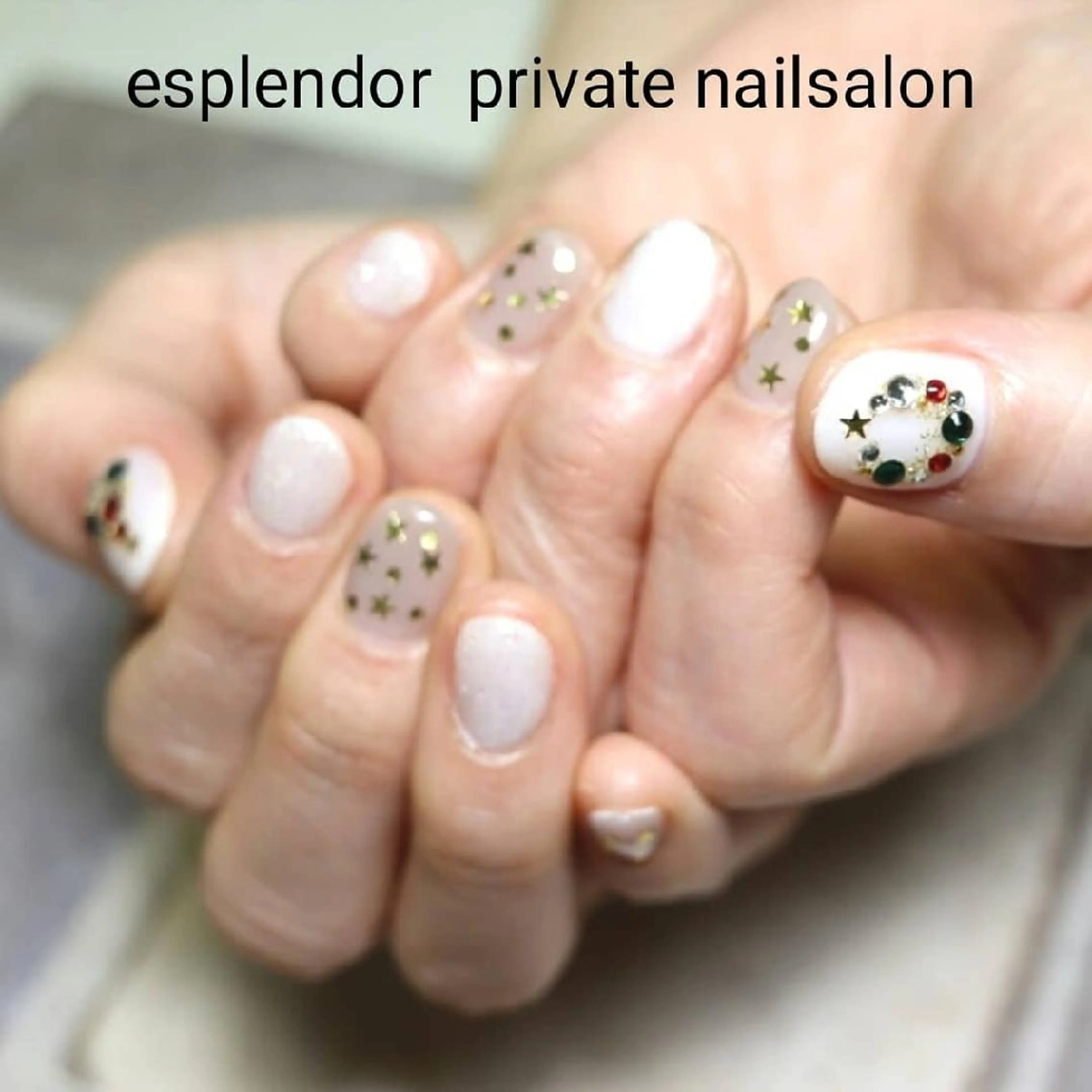 ネイル 冬ネイル クリスマス esplendor  エスプレンドル所属・esplendor  小野寺のネイルデザイン