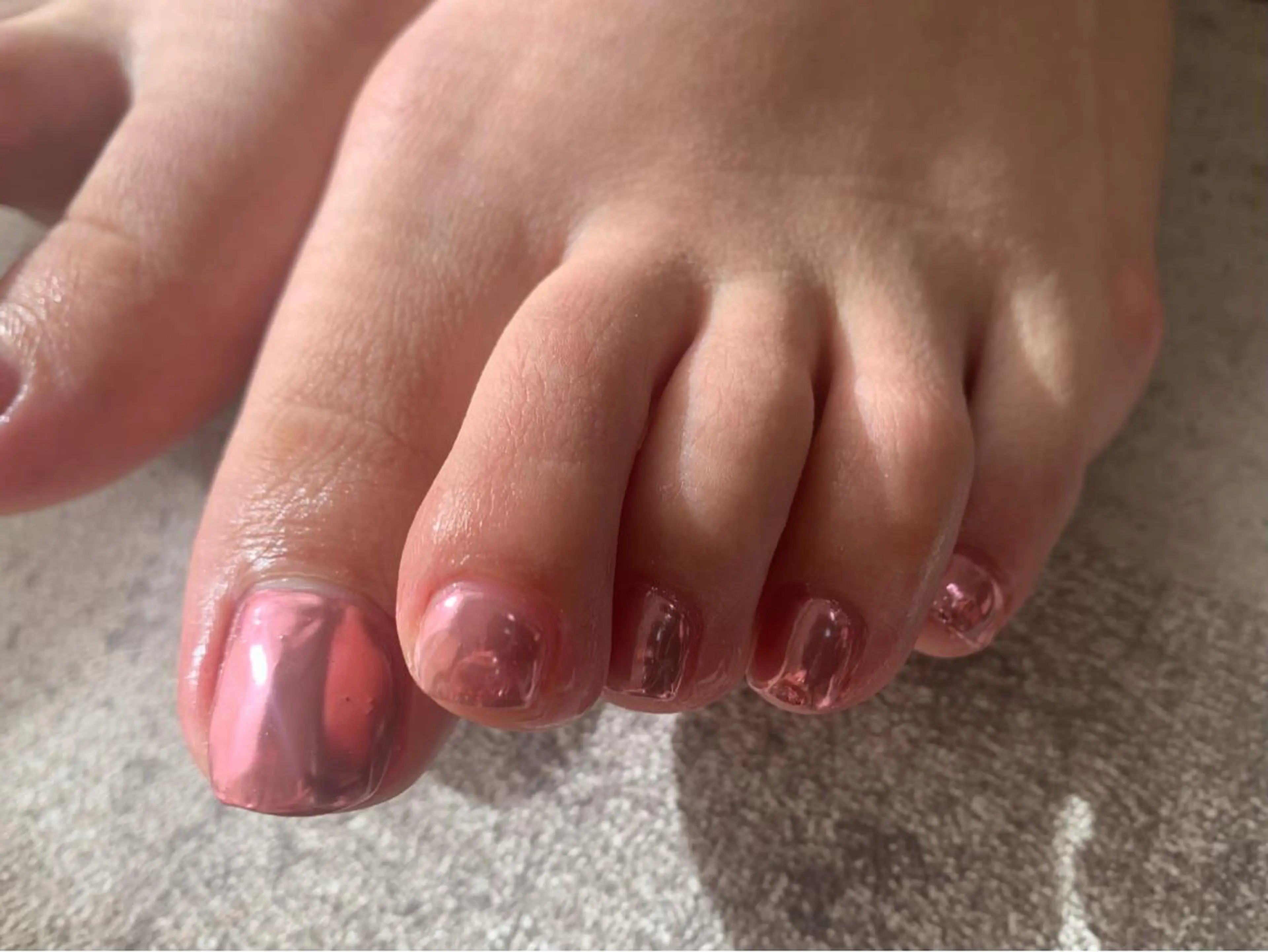 ネイル フットネイル ミラーネイル kikinail 溝の口のネイルデザイン