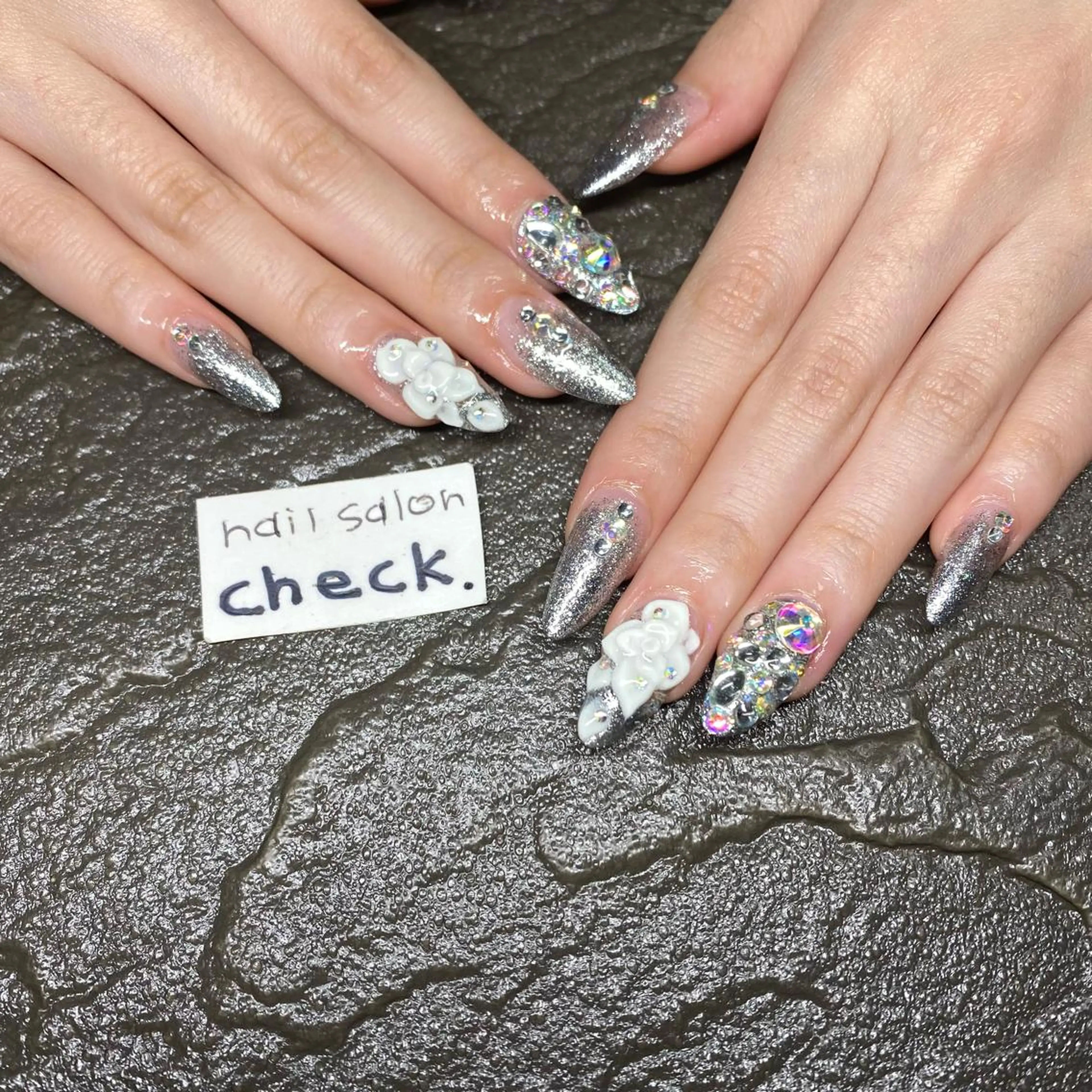 ネイル アートネイル ニュアンスネイル スカルプネイル 春ネイル 夏ネイル ハンドネイル ーCHECKー ちあきのネイルデザイン