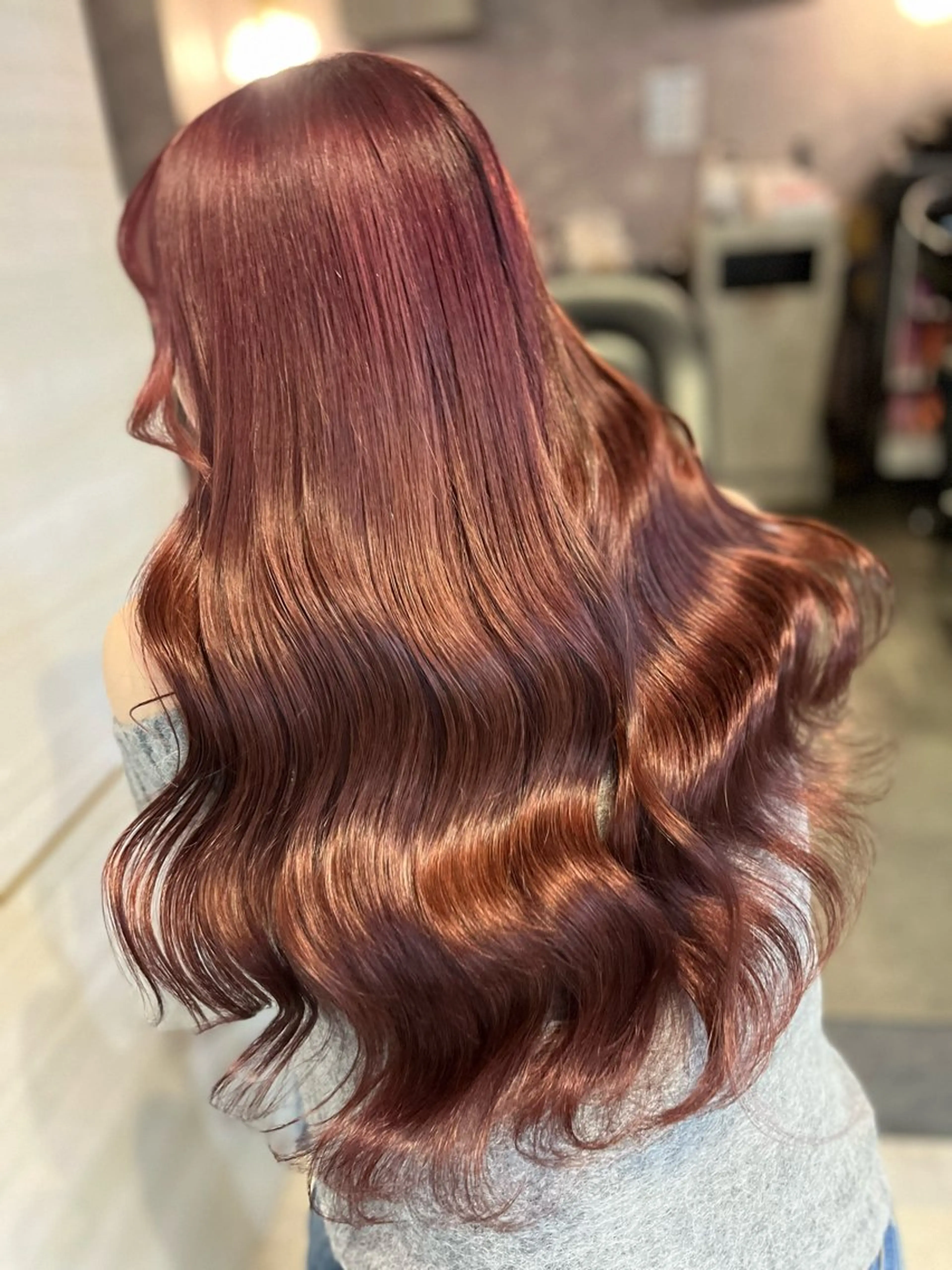 ロング カラー ヘアカラー トリートメント 🫧Ess 🎀chihinaのヘアスタイル