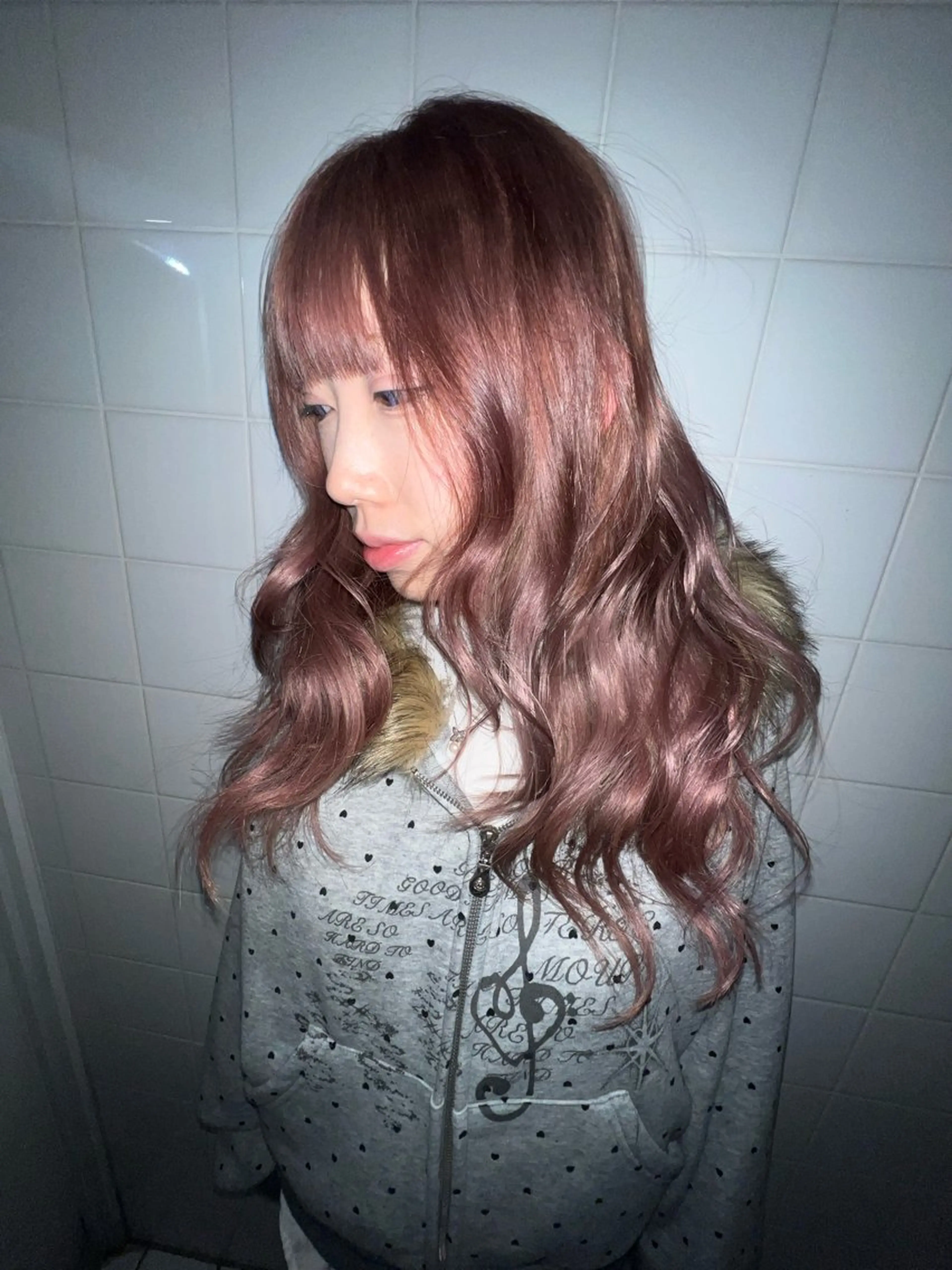 ロング カット ヘアカラー トリートメント 💥ウルフカット デザインあんな💥のヘアスタイル