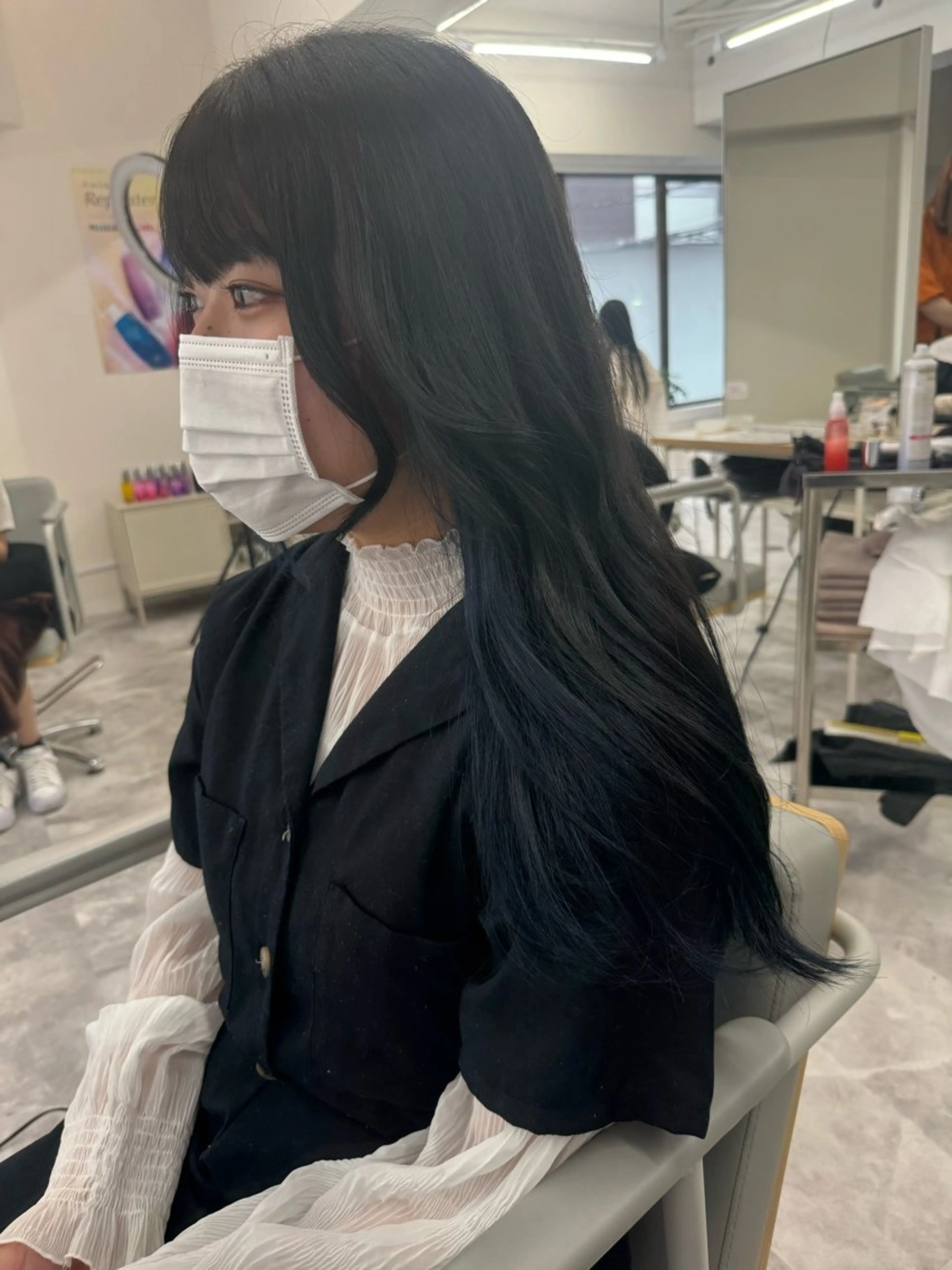 カラー ブルーカラー 辻優太/韓国ヘア/メ ンズ/ダウンパーマのヘアスタイル