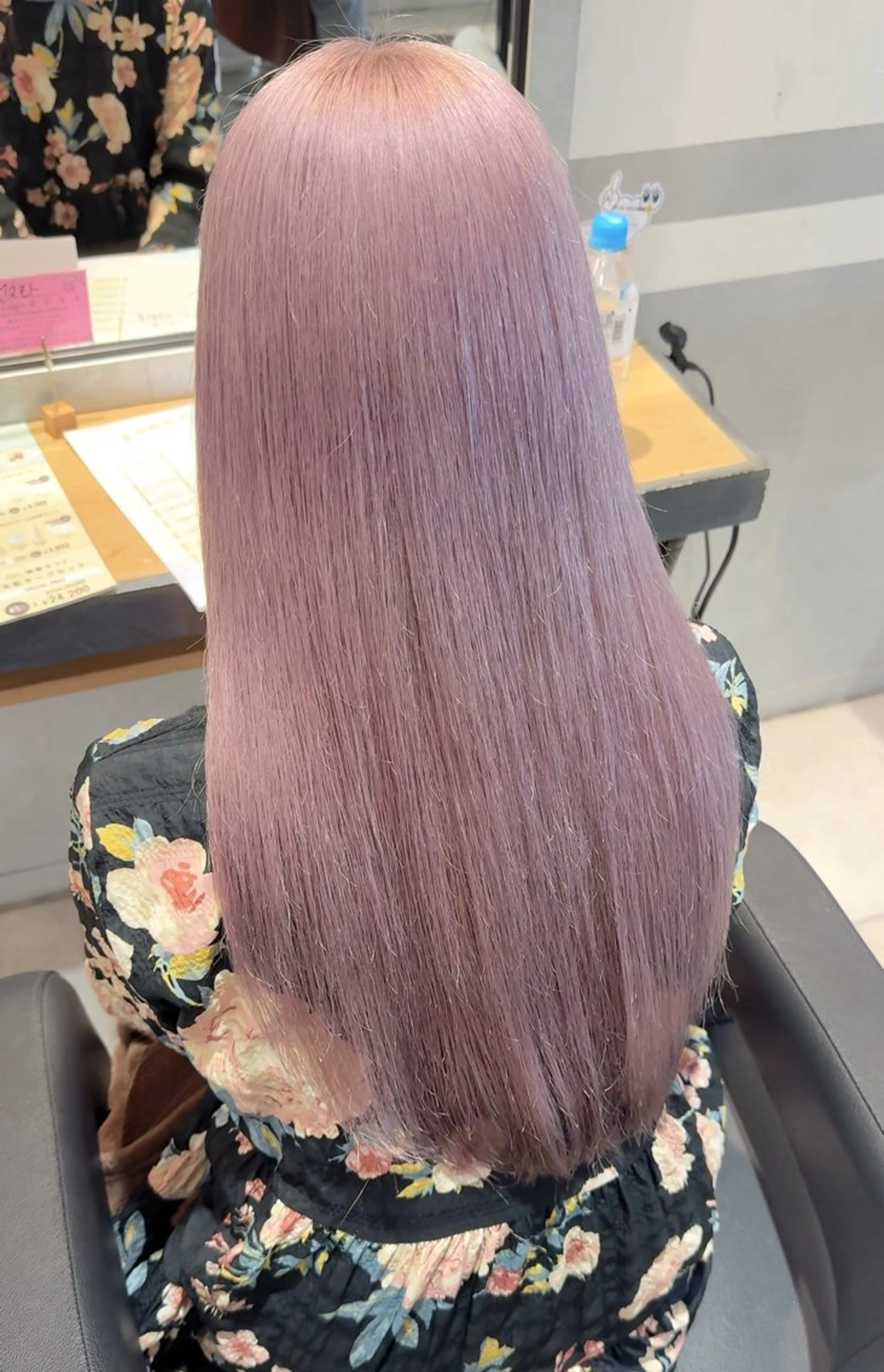 セミロング ヘアカラー トリートメント たかはし るなのヘアスタイル