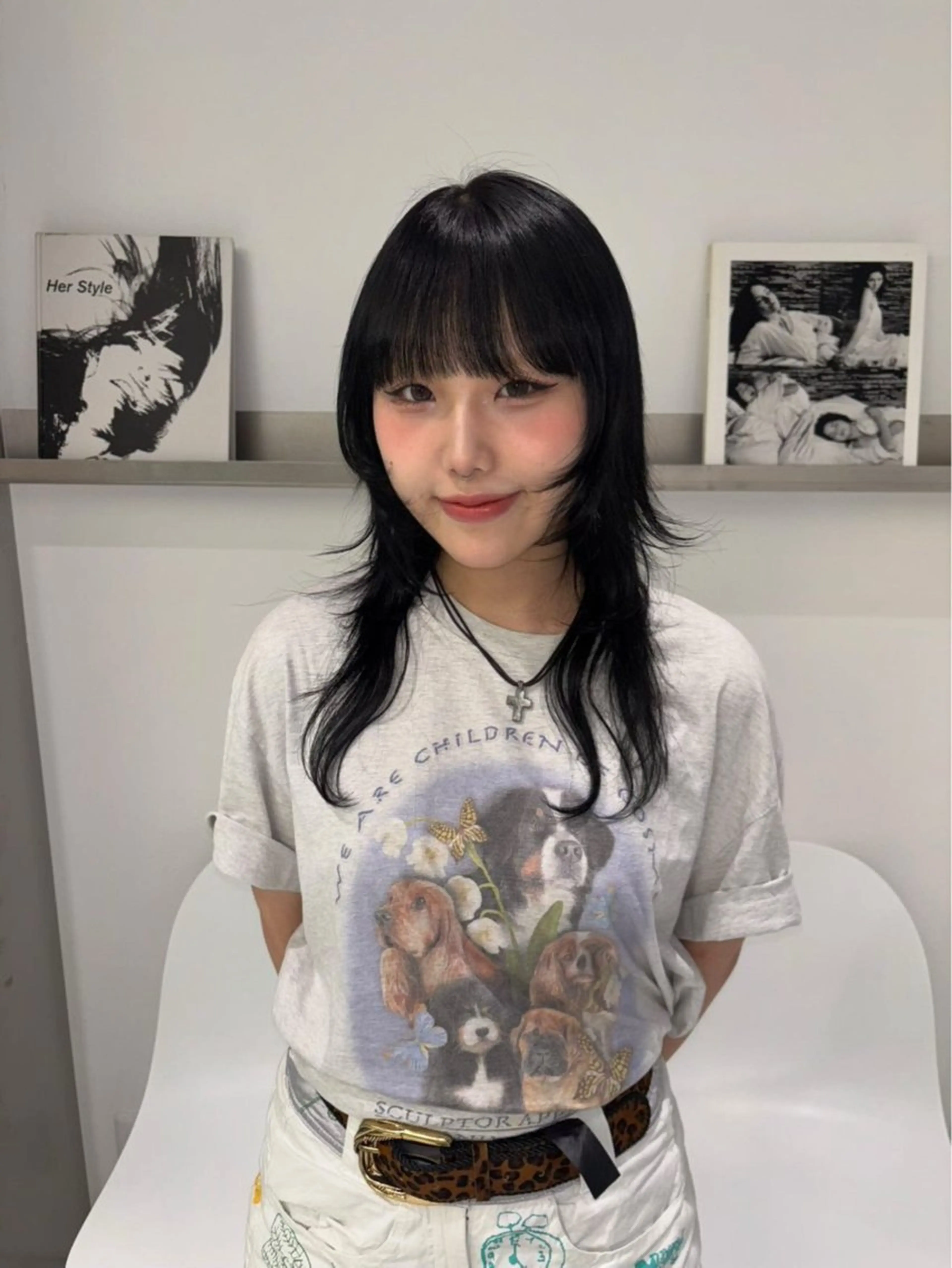 セミロング カラー ヘアカラー トリートメント ハイトーン/ miyu🧚🏻のマツエク・マツパデザイン