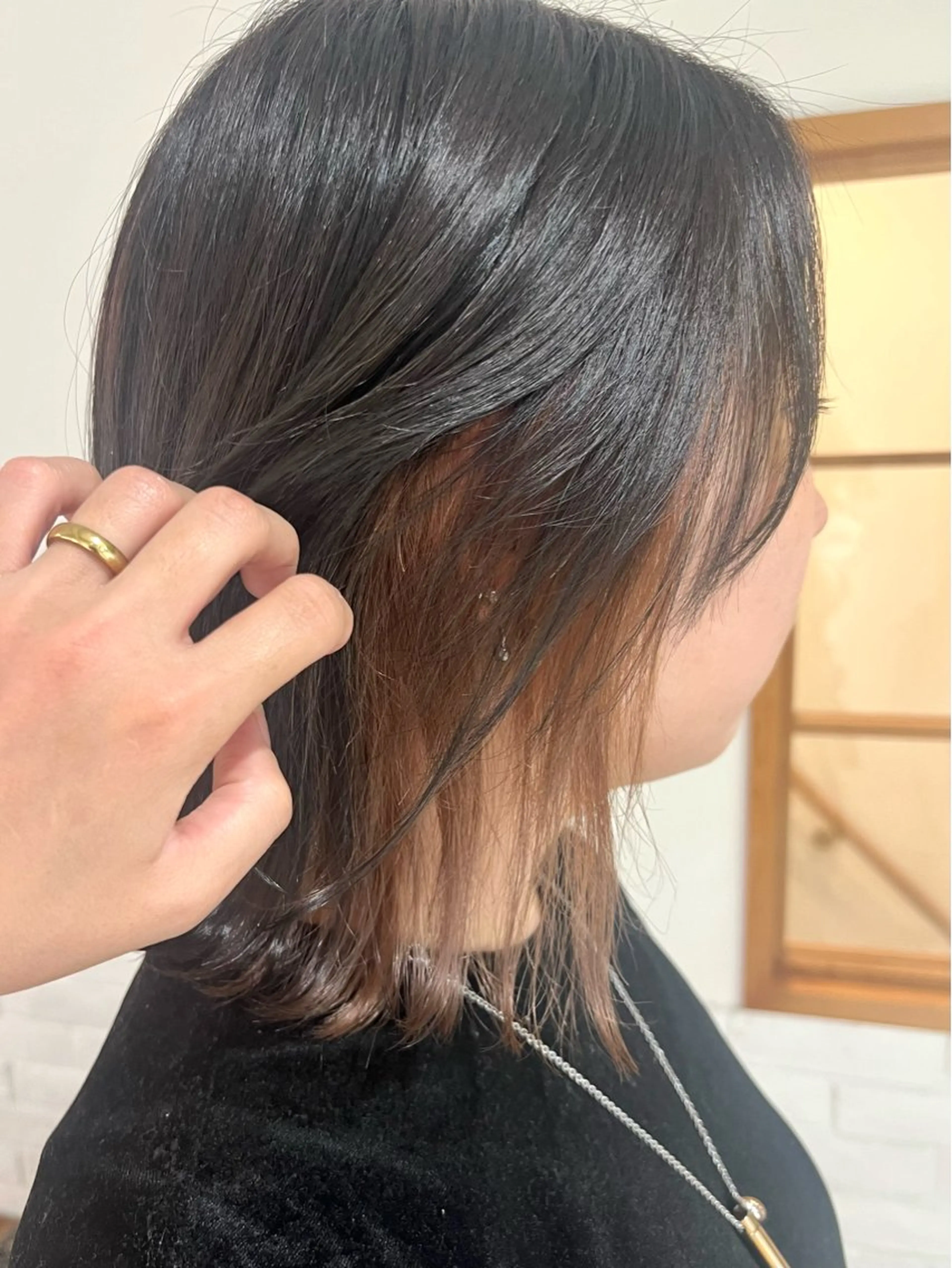ミディアム カラー ヘアカラー たかはた すずかのヘアスタイル