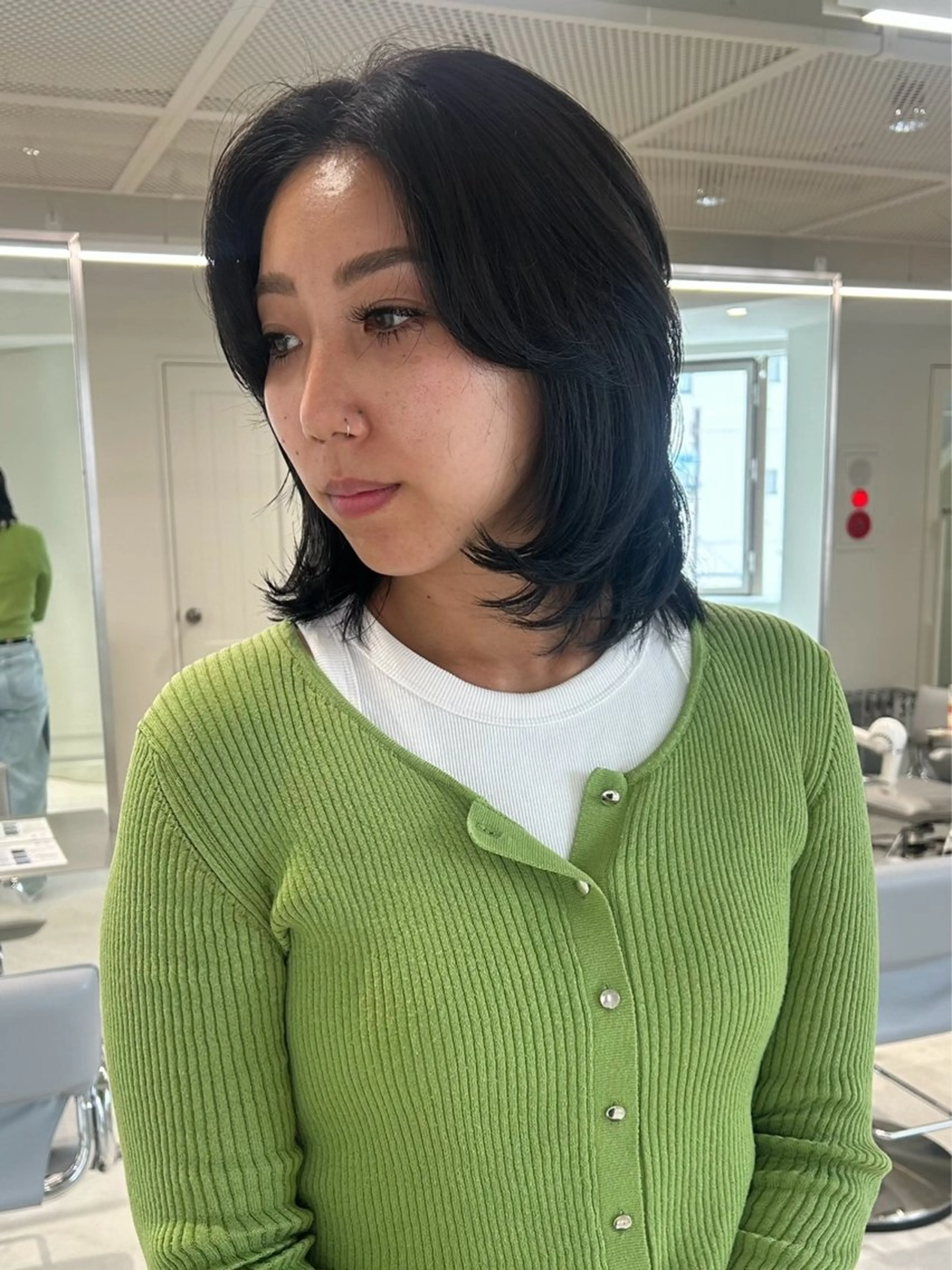 ミディアム カラー ボブレイヤー ボブ レイヤーカット カット 海外レイヤー /NAGISAのヘアスタイル