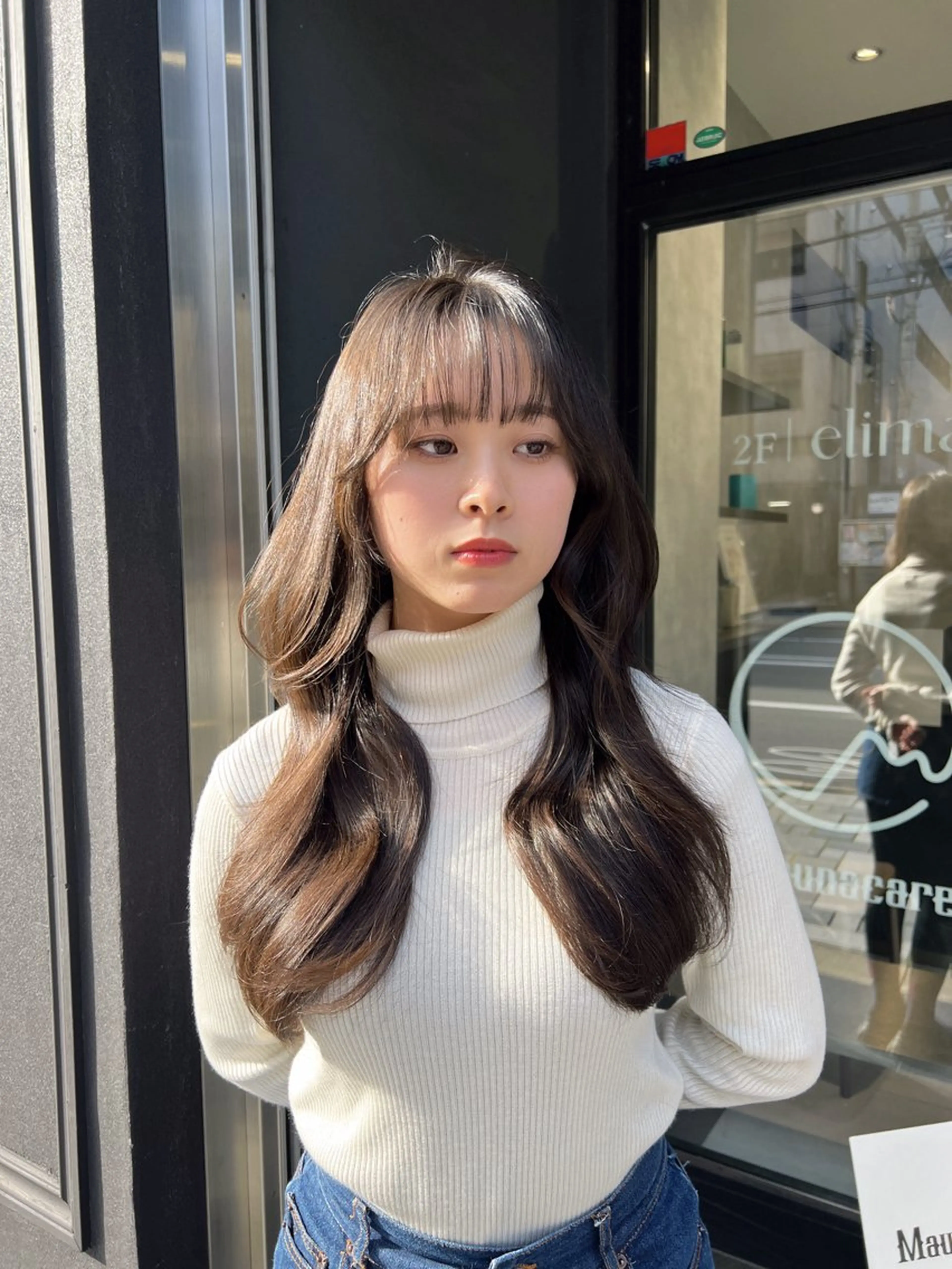 ロング 🚨メンズ曲がる 縮毛矯正りおん🚨のヘアスタイル