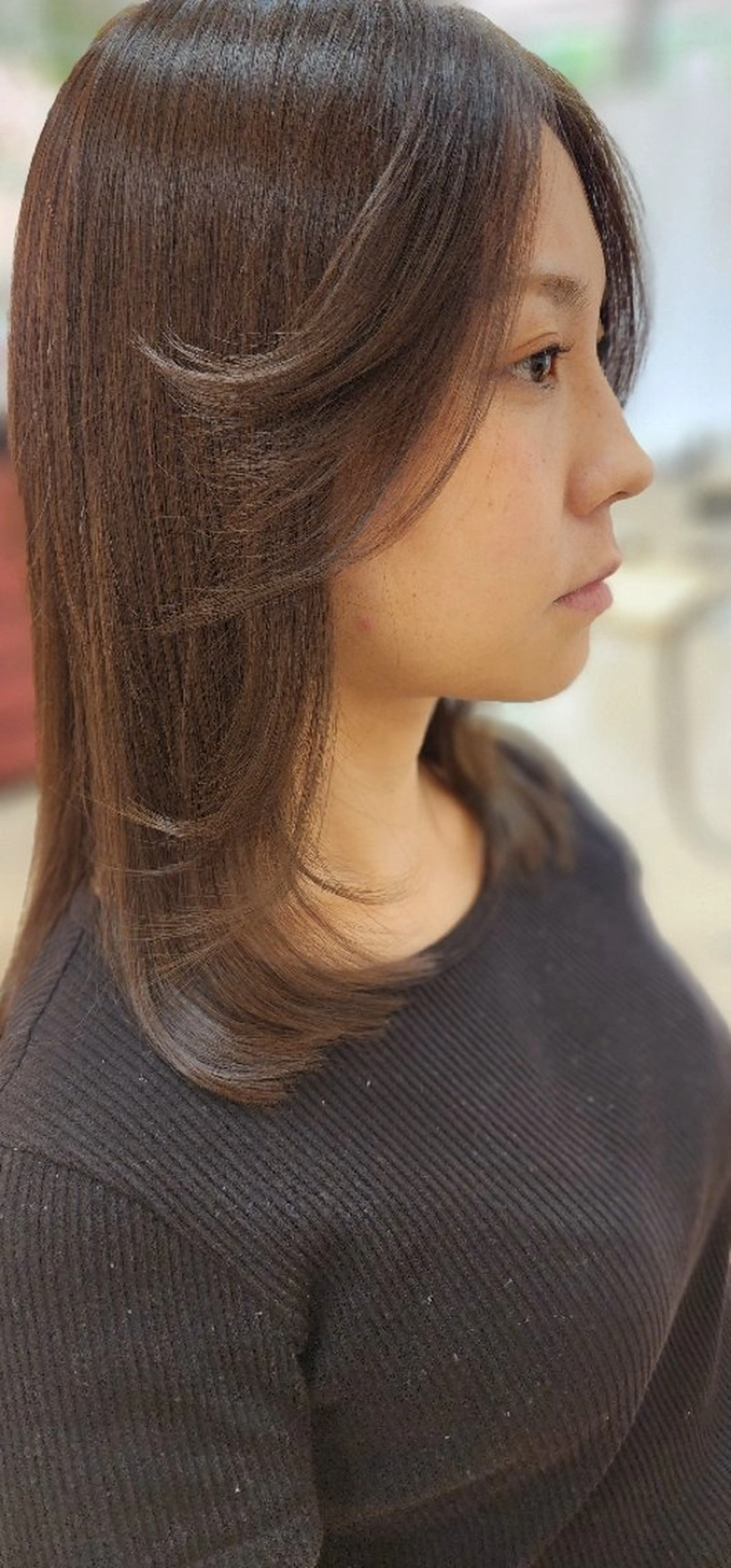 セミロング カラー カット ヘアカラー hairmake Juinのヘアスタイル