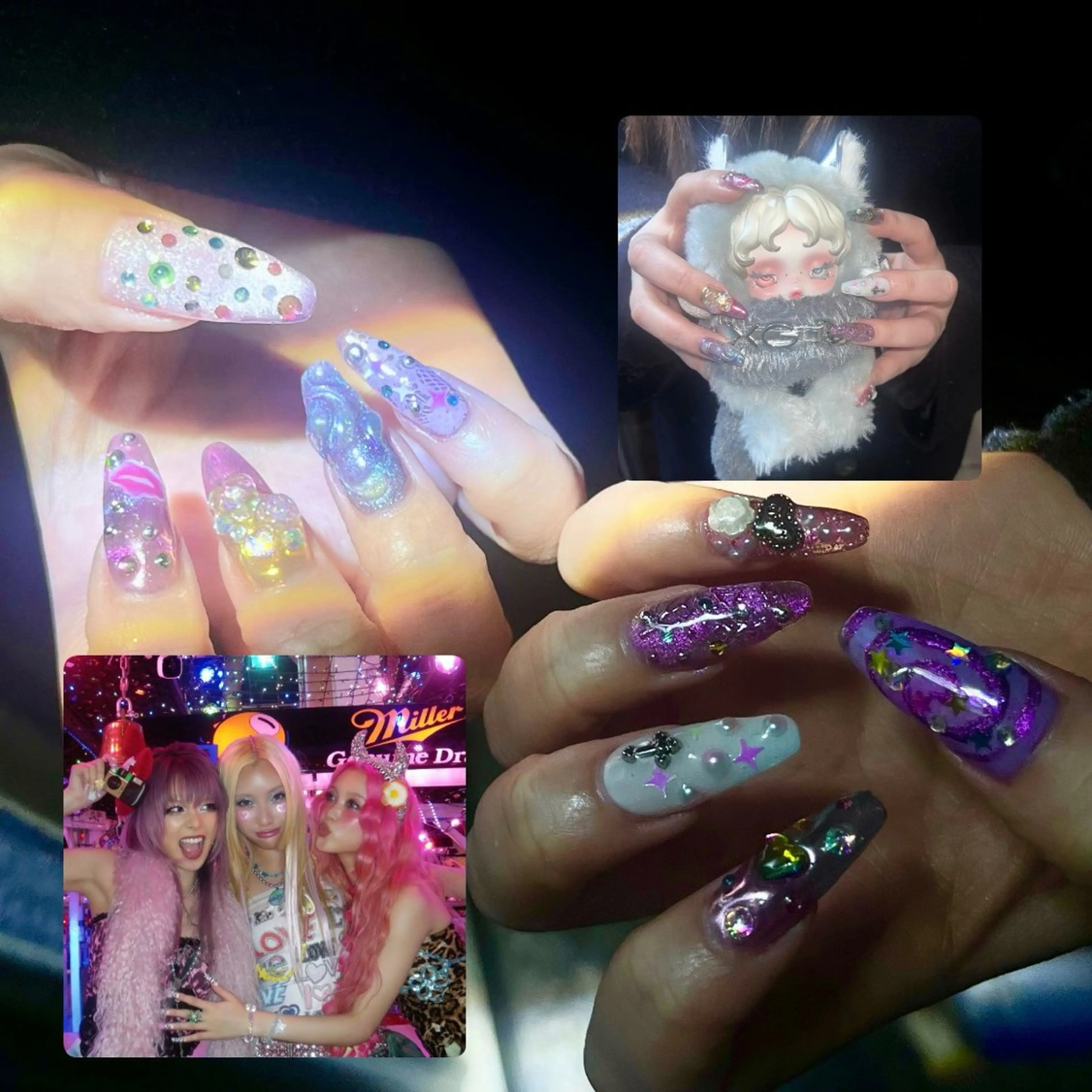 ネイル Mariris所属・BANSA ˖ ࣪⊹ 大阪 個性派 派手のネイルデザイン