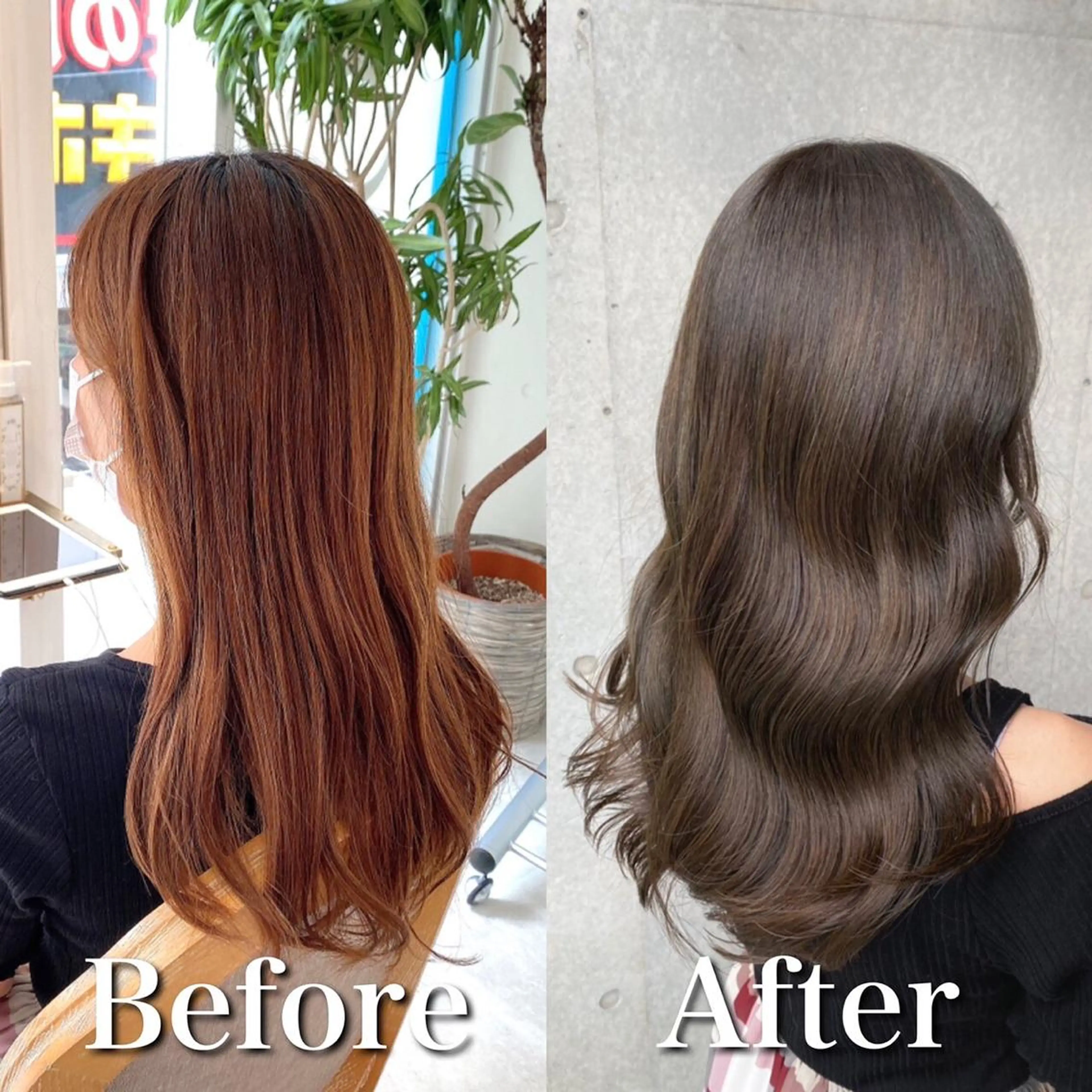 ロング カラー 透明感カラー 小柳 公邦のヘアスタイル