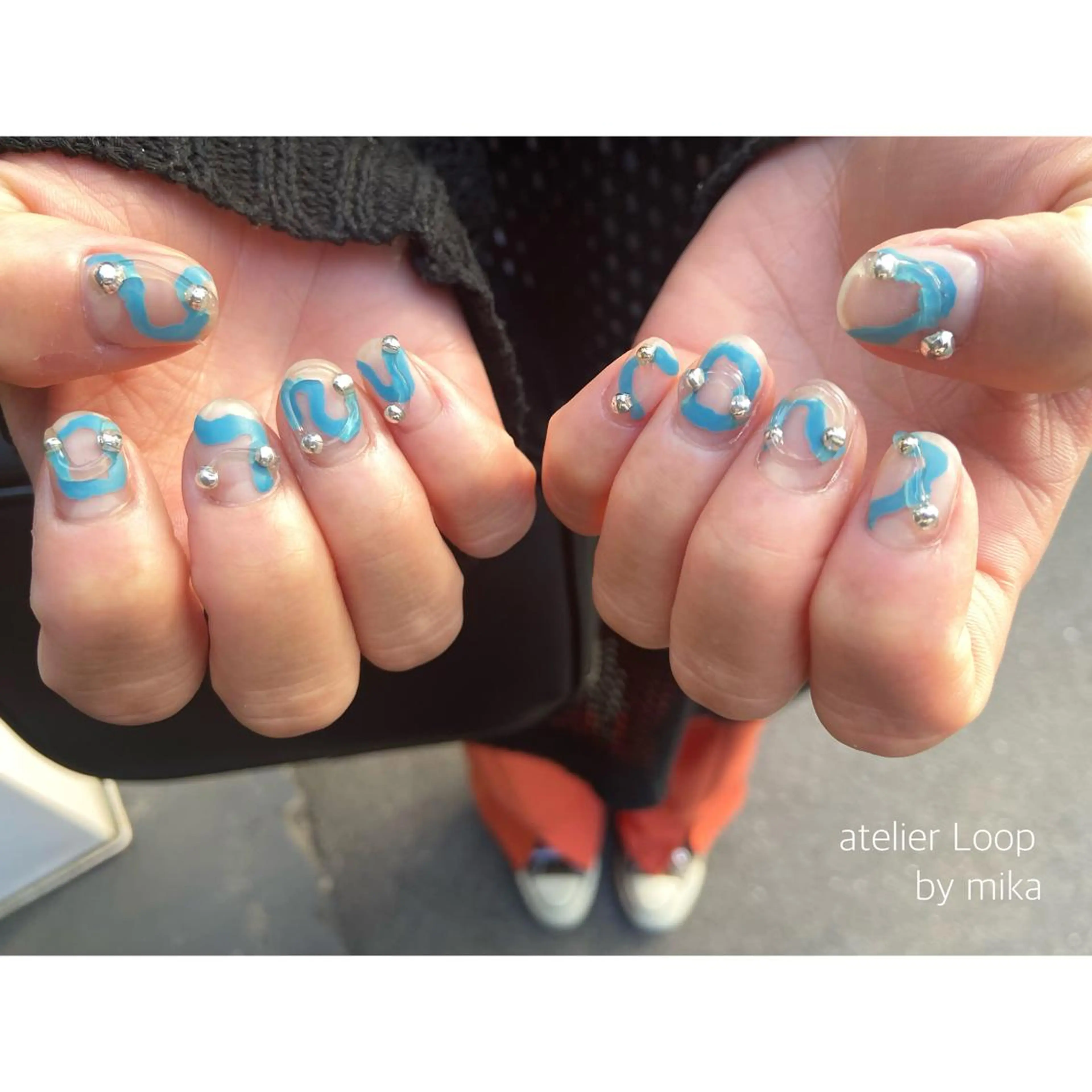 ネイル マットネイル 冬ネイル atelier Loop♪MIKAのネイルデザイン