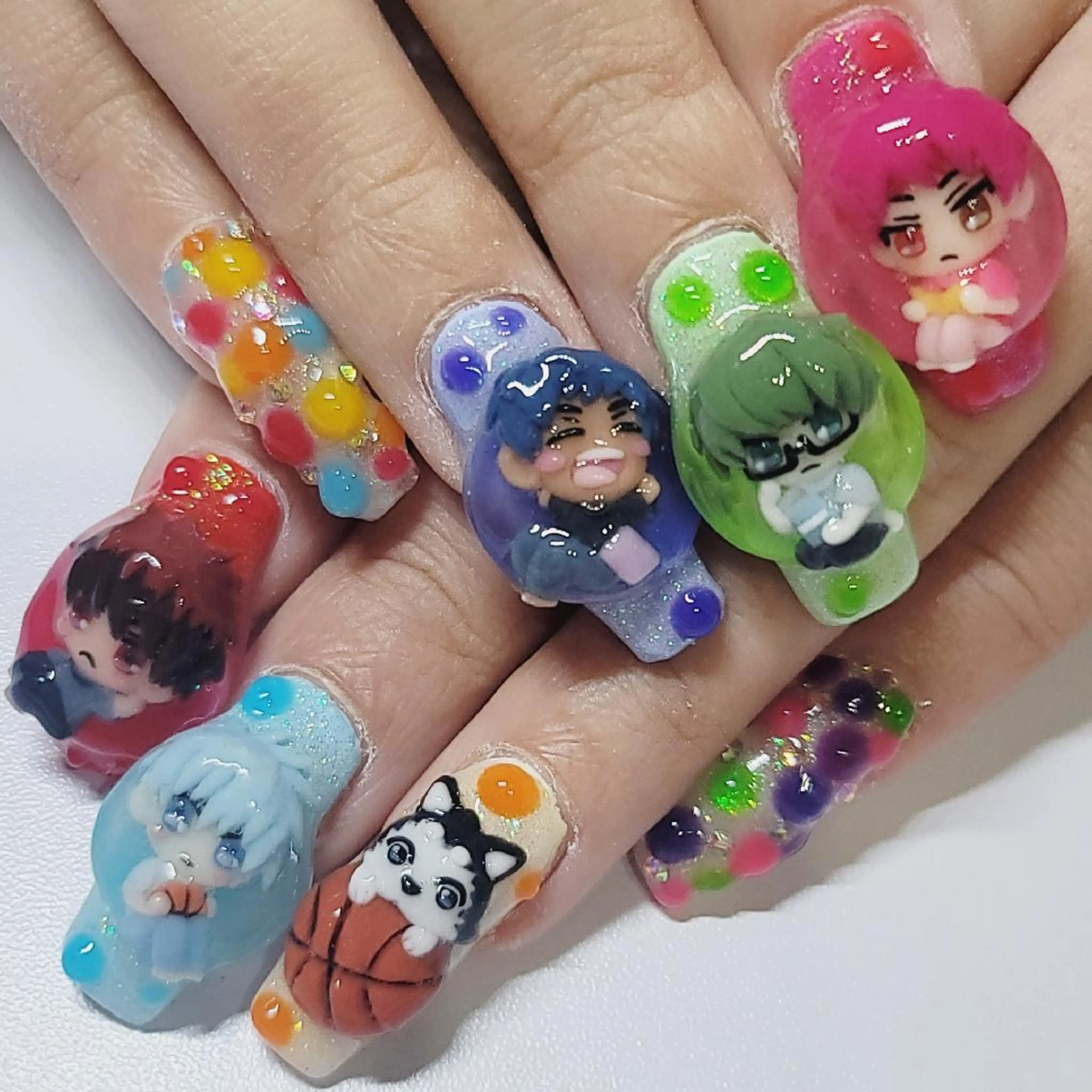 ネイル アートネイル クリアネイル ラメ(グリッター) ハンドネイル よしだ ひろきのネイルデザイン