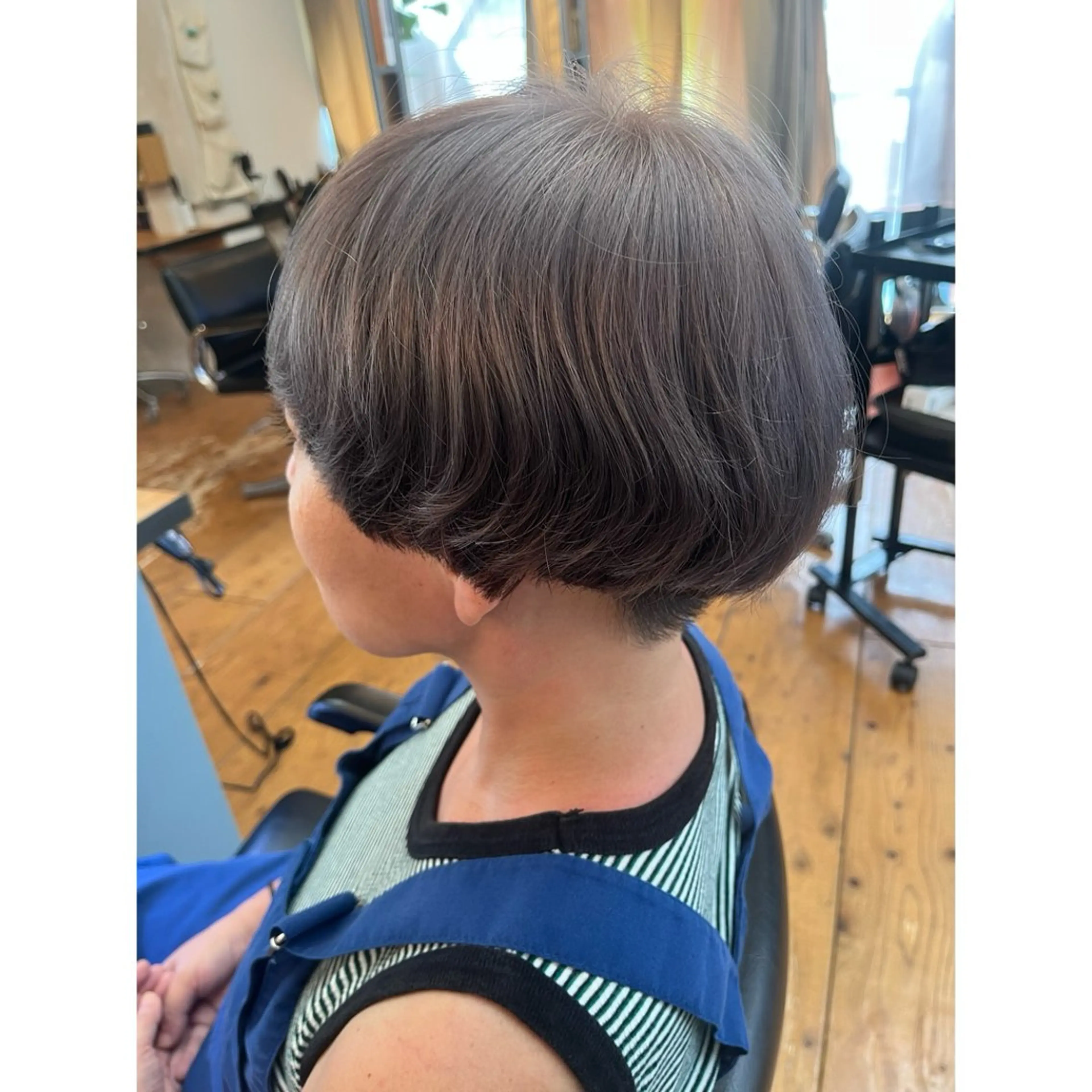 ショート カラー ボブ 髪質改善 ショートヘア トリートメント Lagom なかだのヘアスタイル