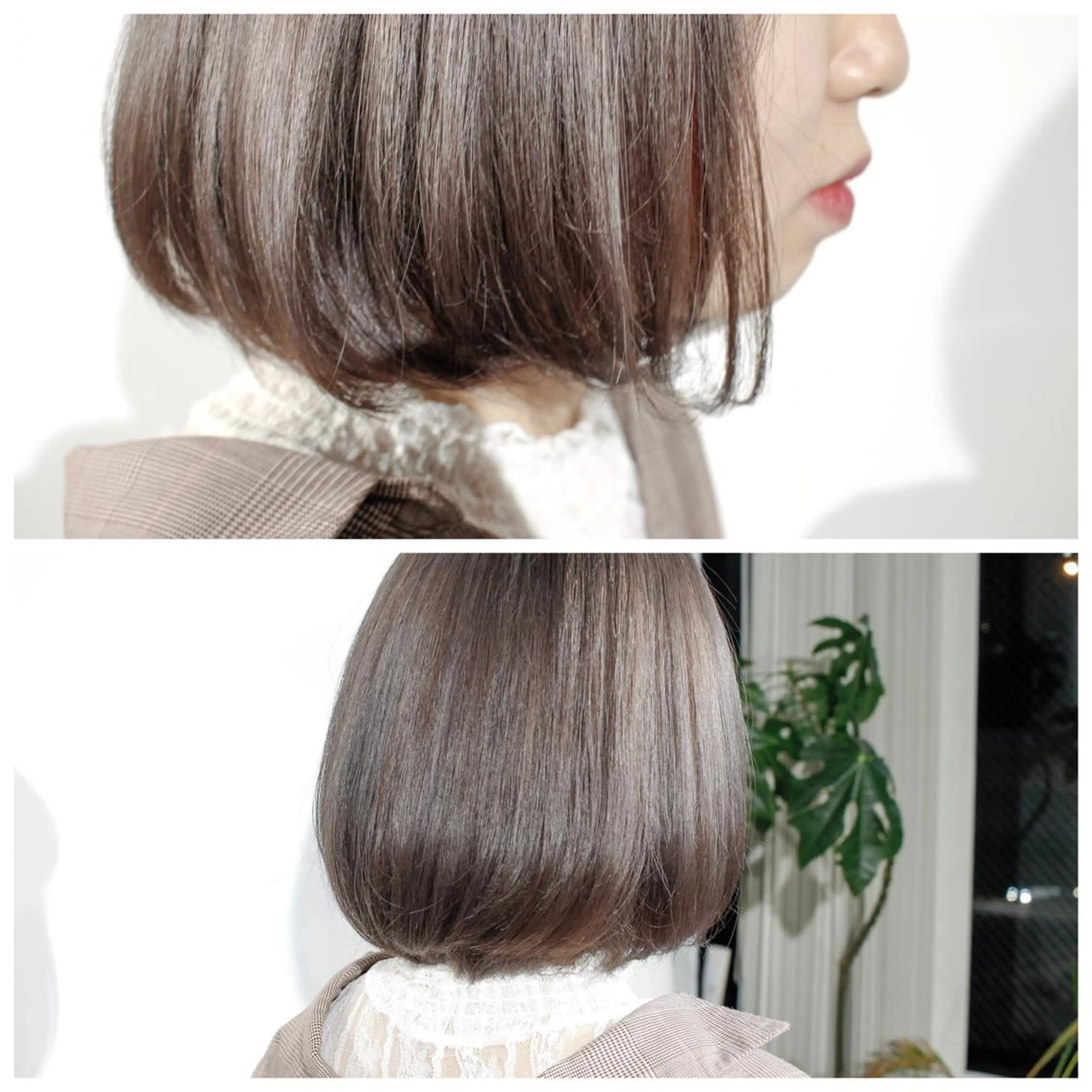 ミディアム カラー ベージュカラー ブリーチ ダブルカラー グレージュ ハイトーンカラー カット ヘアカラー トリートメント BOB🌟ハイトーン /ブリーチ/TAKUのヘアスタイル