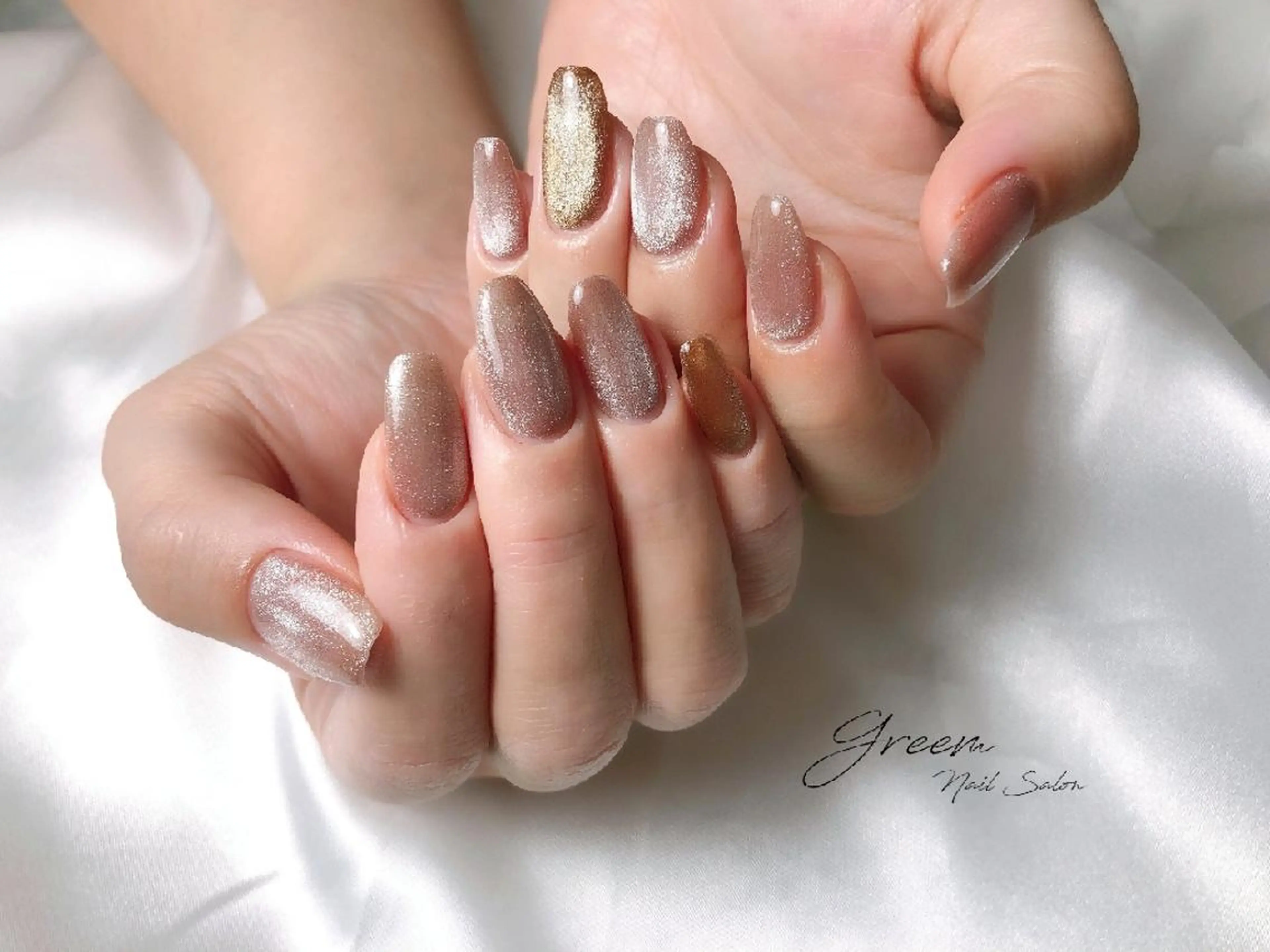 ネイル ジェルネイル マグネットネイル GREEM グリームのネイルデザイン