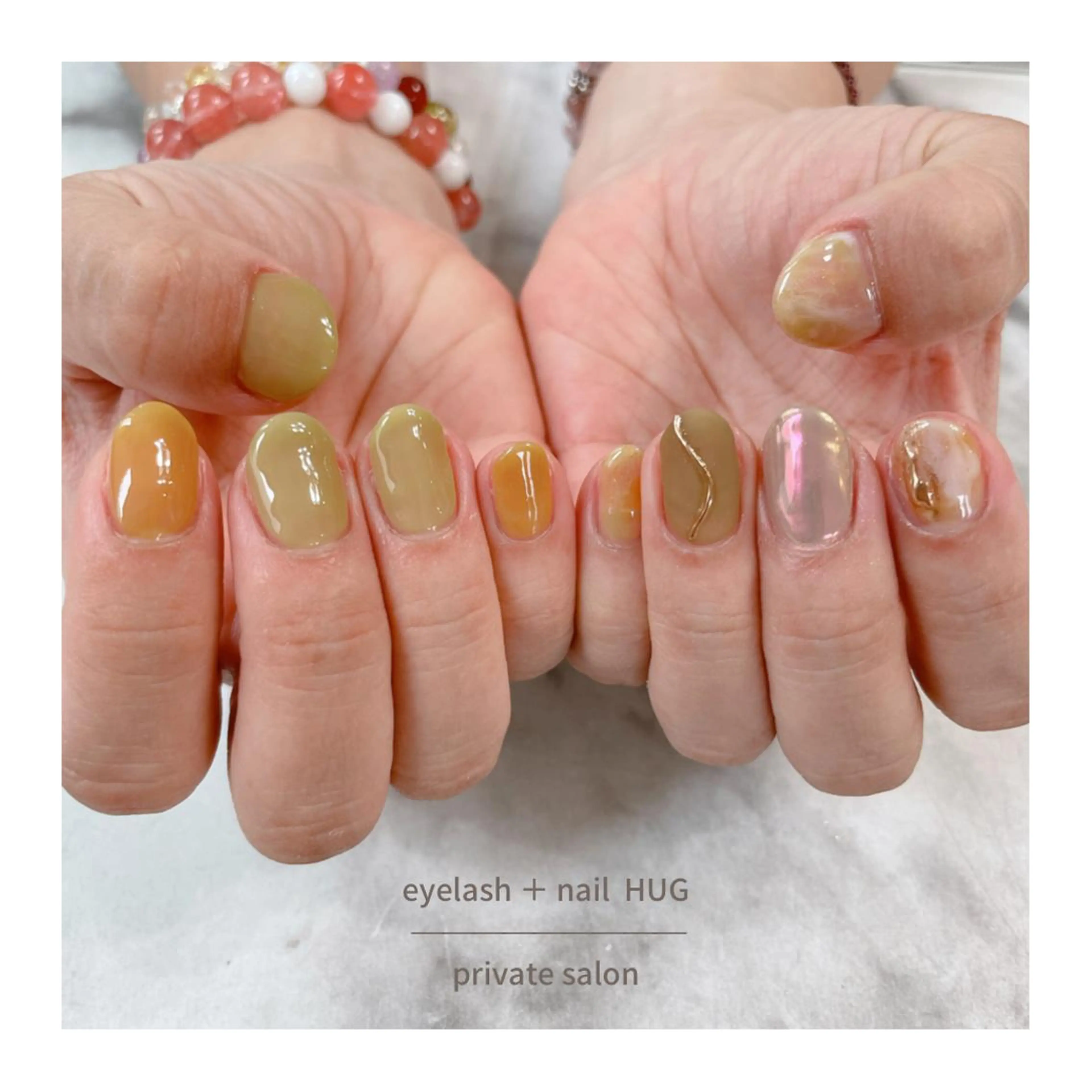 ネイル ニュアンスネイル 春ネイル Harada Asakoのマツエク・マツパデザイン