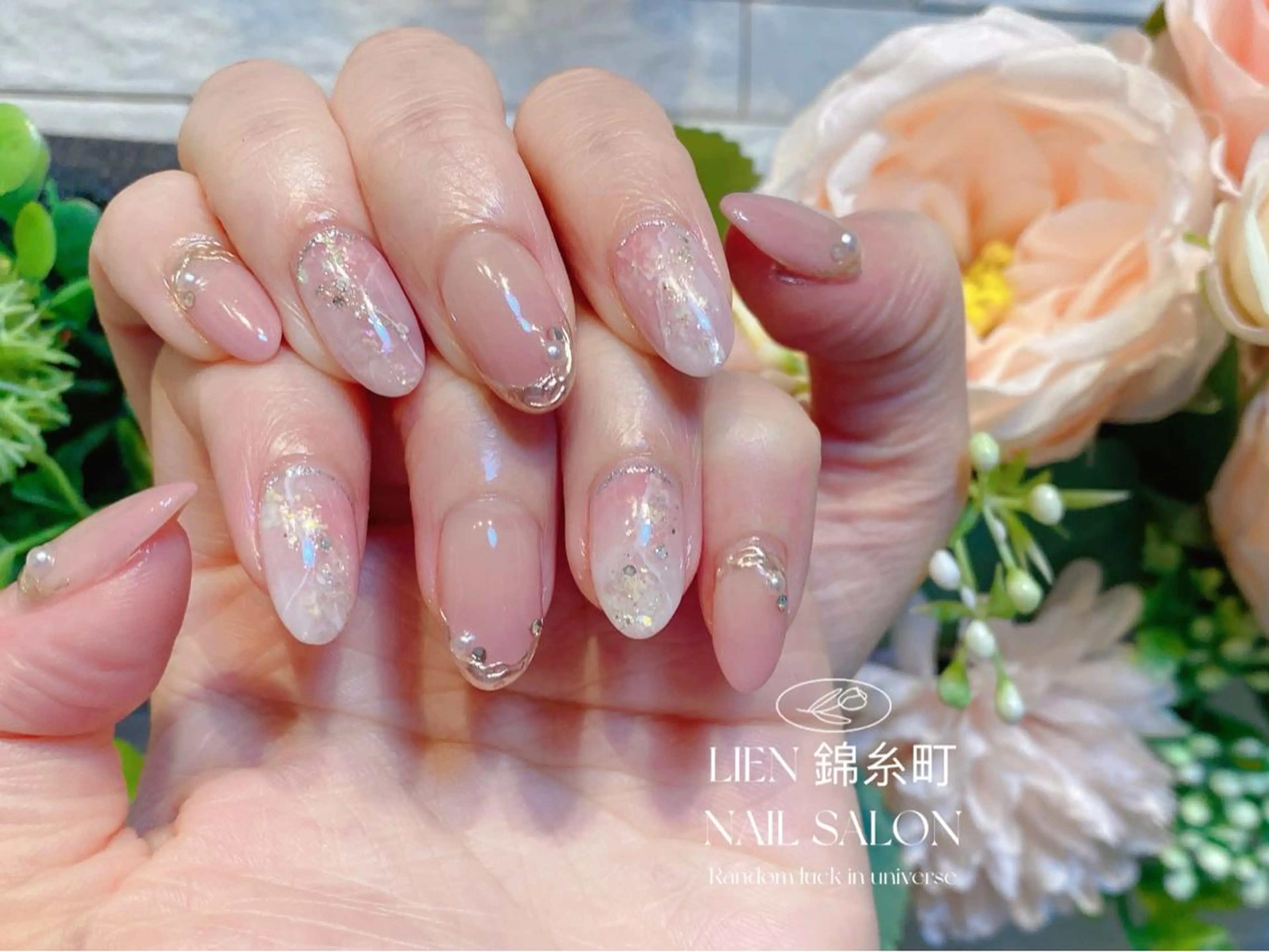 ネイル ニュアンスネイル 春ネイル ハンドネイル Lien _リエン リエンのネイルデザイン