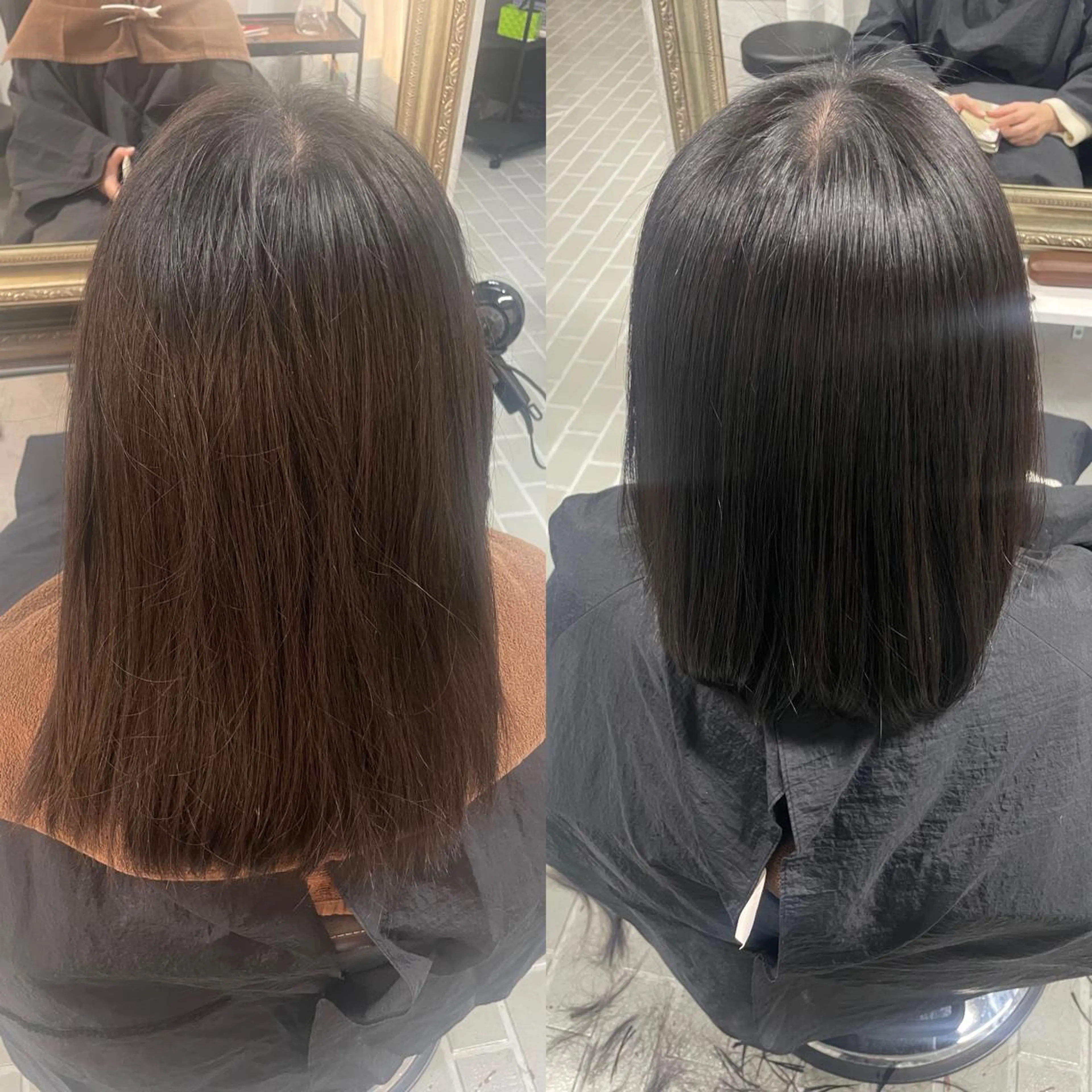 セミロング 髪質改善 トリートメント カット トリートメント 巣鴨髪質改善サロン 🌈NONOKAのヘアスタイル